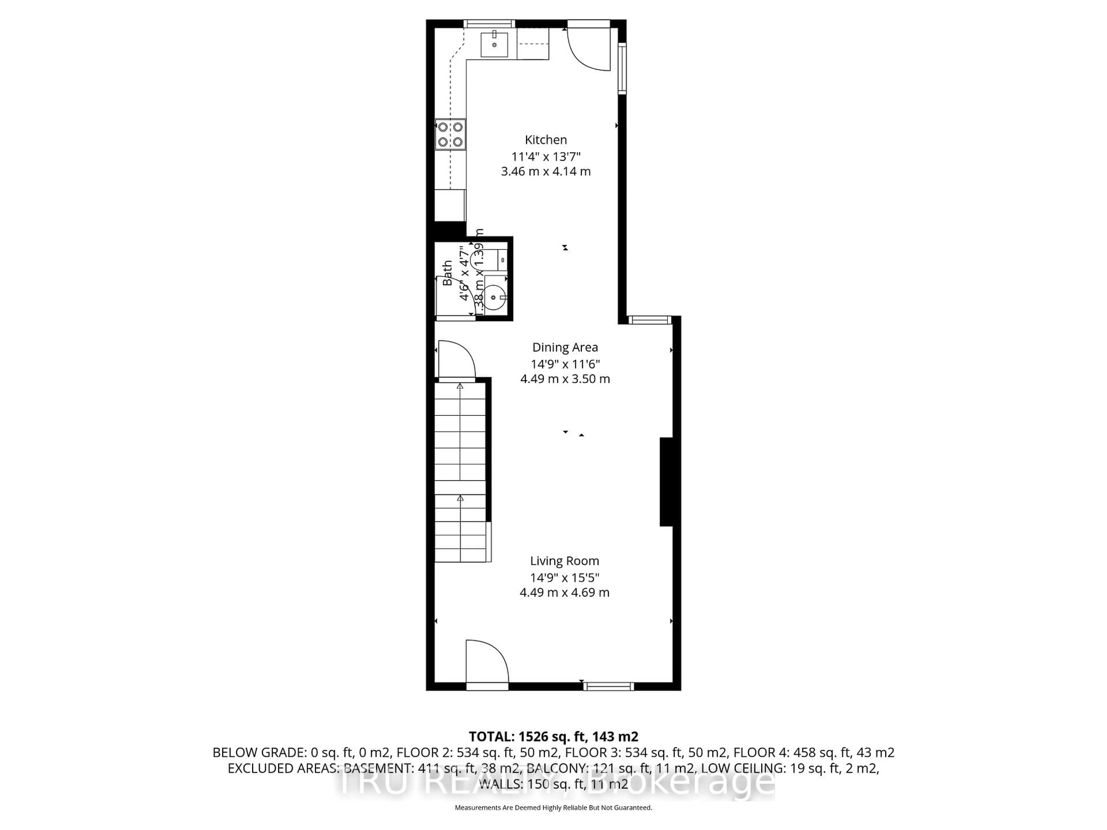Floor plan for 168 Arthur St, Ottawa Ontario K1R 7C4