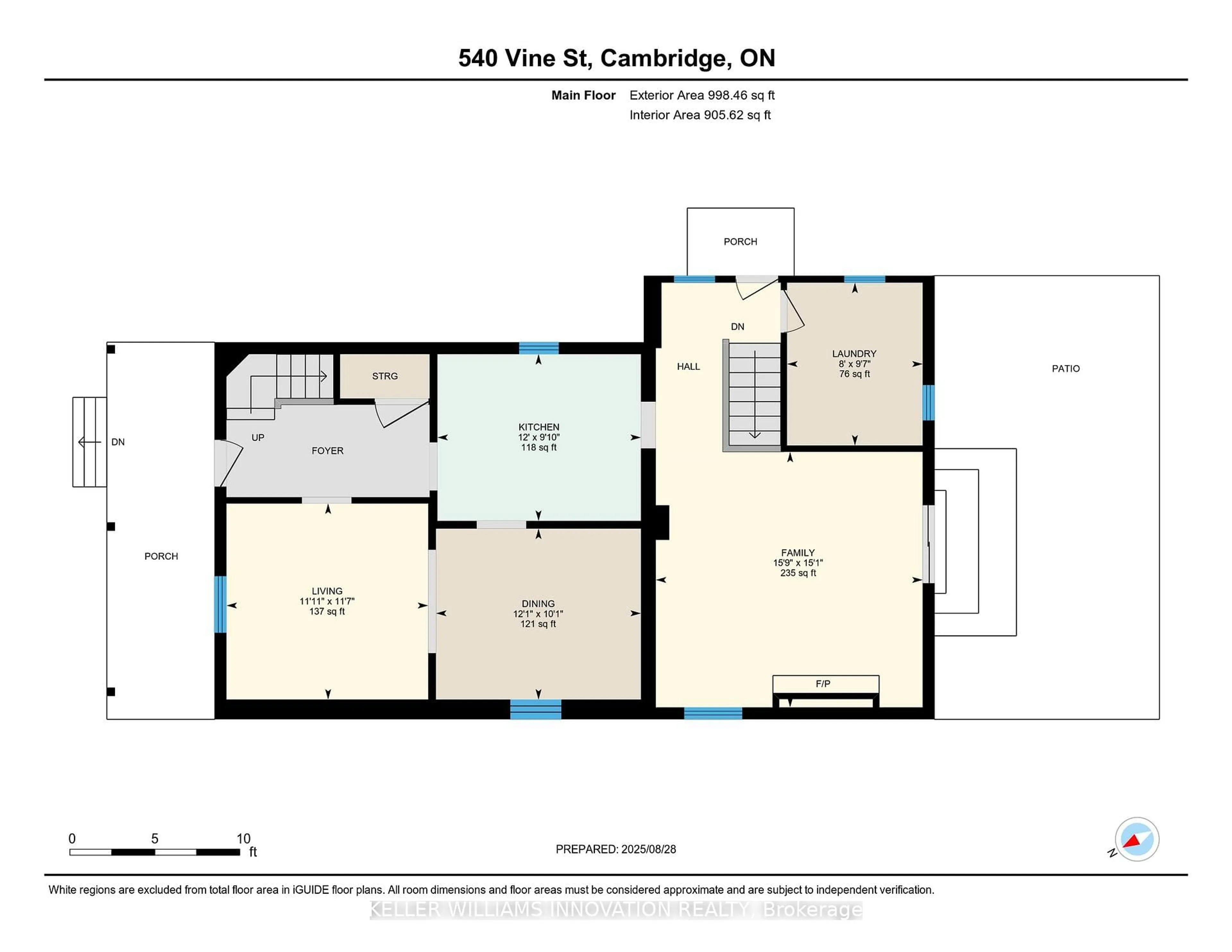 Floor plan for 40 Rennie Dr, Kitchener Ontario N2A 1J5