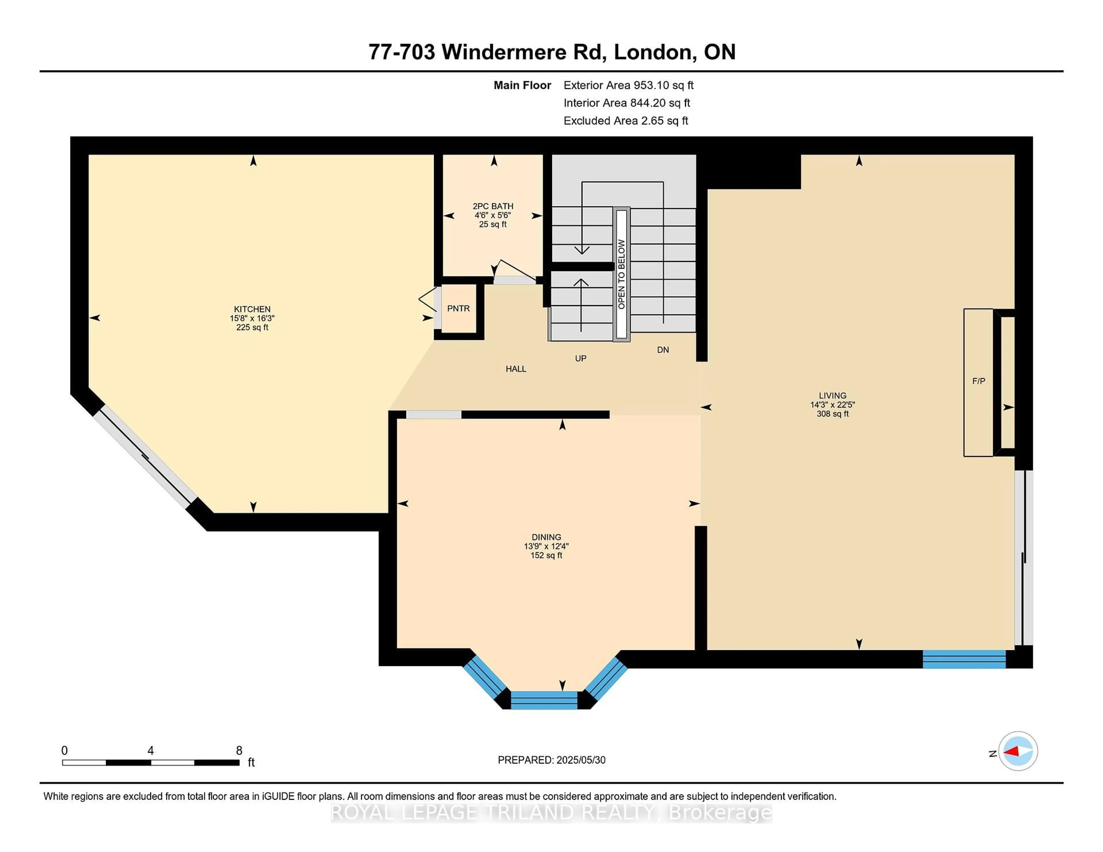 Floor plan for 703 WINDERMERE Rd #77, London North Ontario N5X 2P1