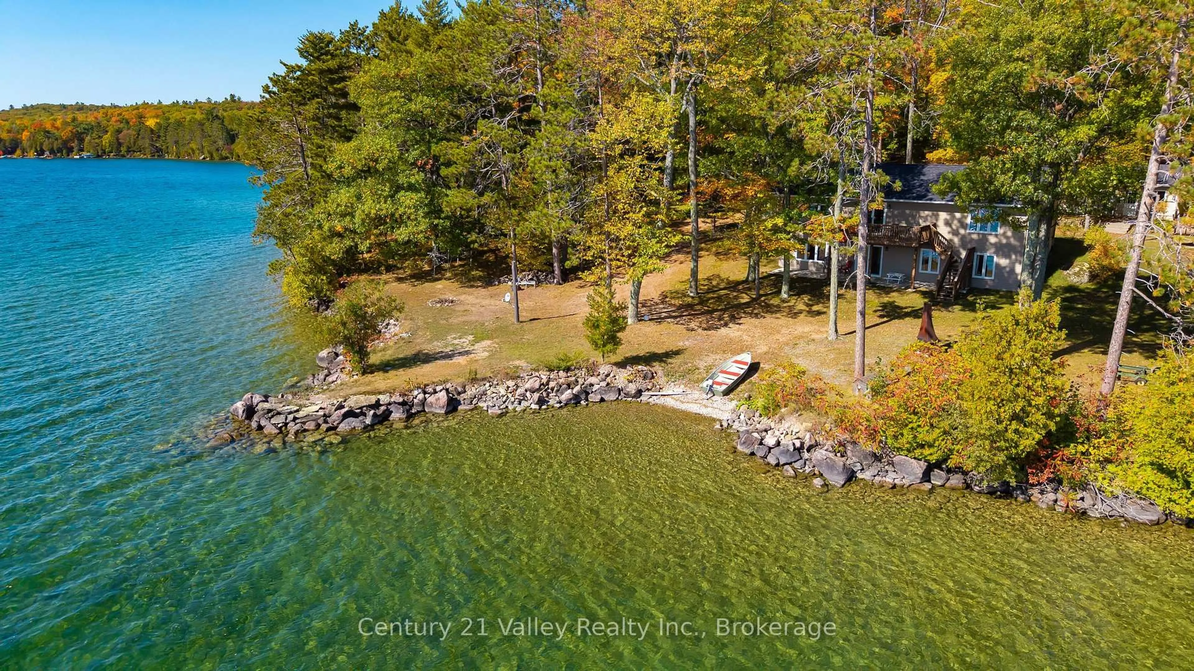 A pic from outside/outdoor area/front of a property/back of a property/a pic from drone, water/lake/river/ocean view for 165 Settlers Way, Eganville Ontario K0J 1T0