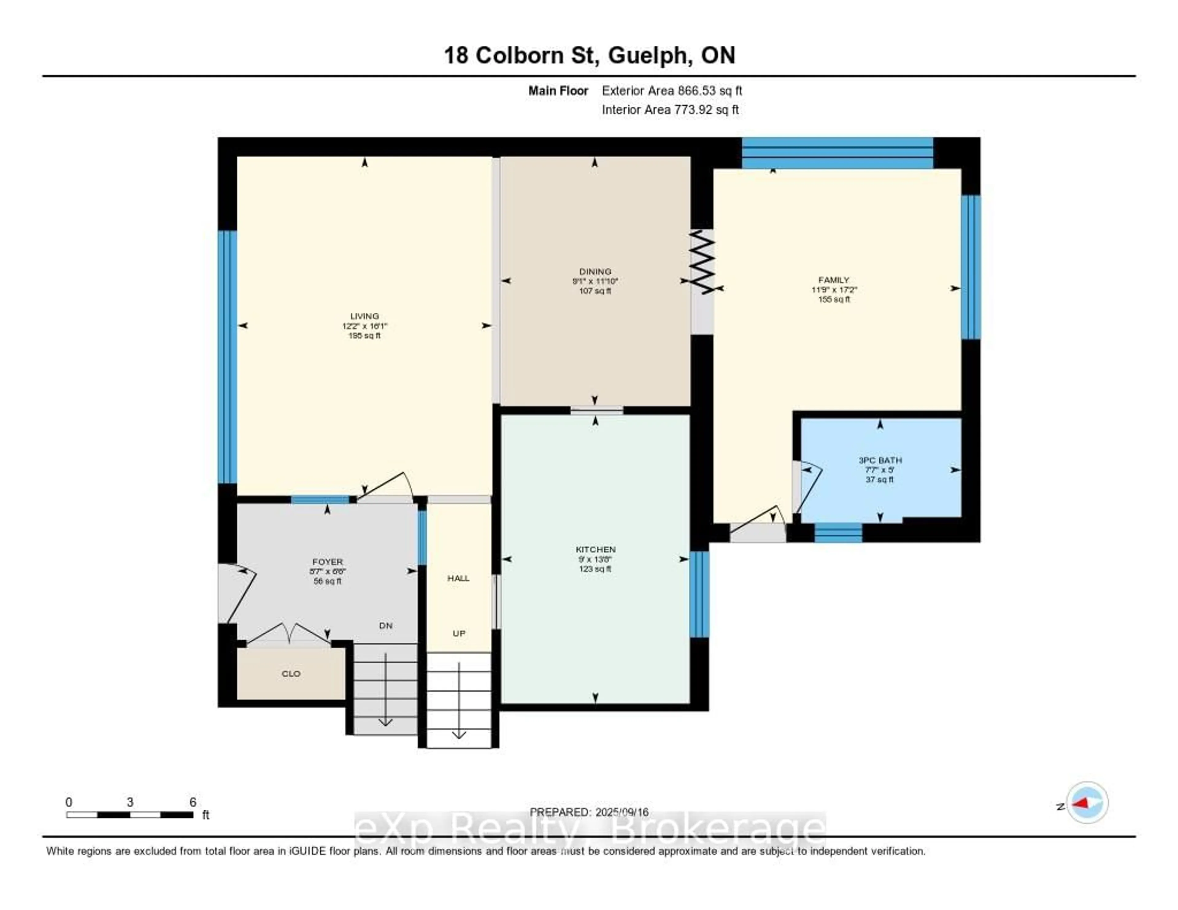 Floor plan for 18 Colborn St, Guelph Ontario N1G 2M5
