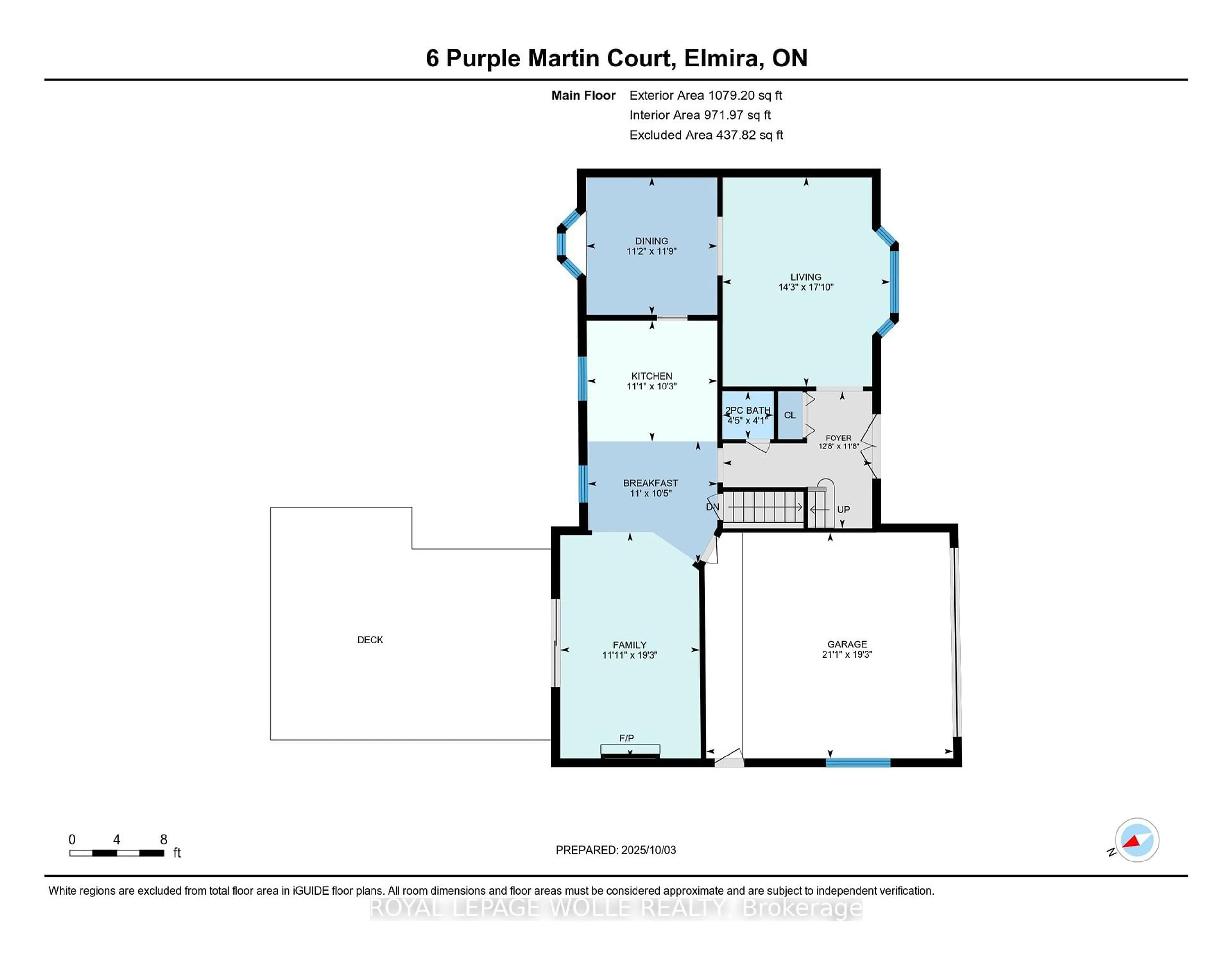 Floor plan for 6 Purple Martin Crt, Woolwich Ontario N3B 1A2