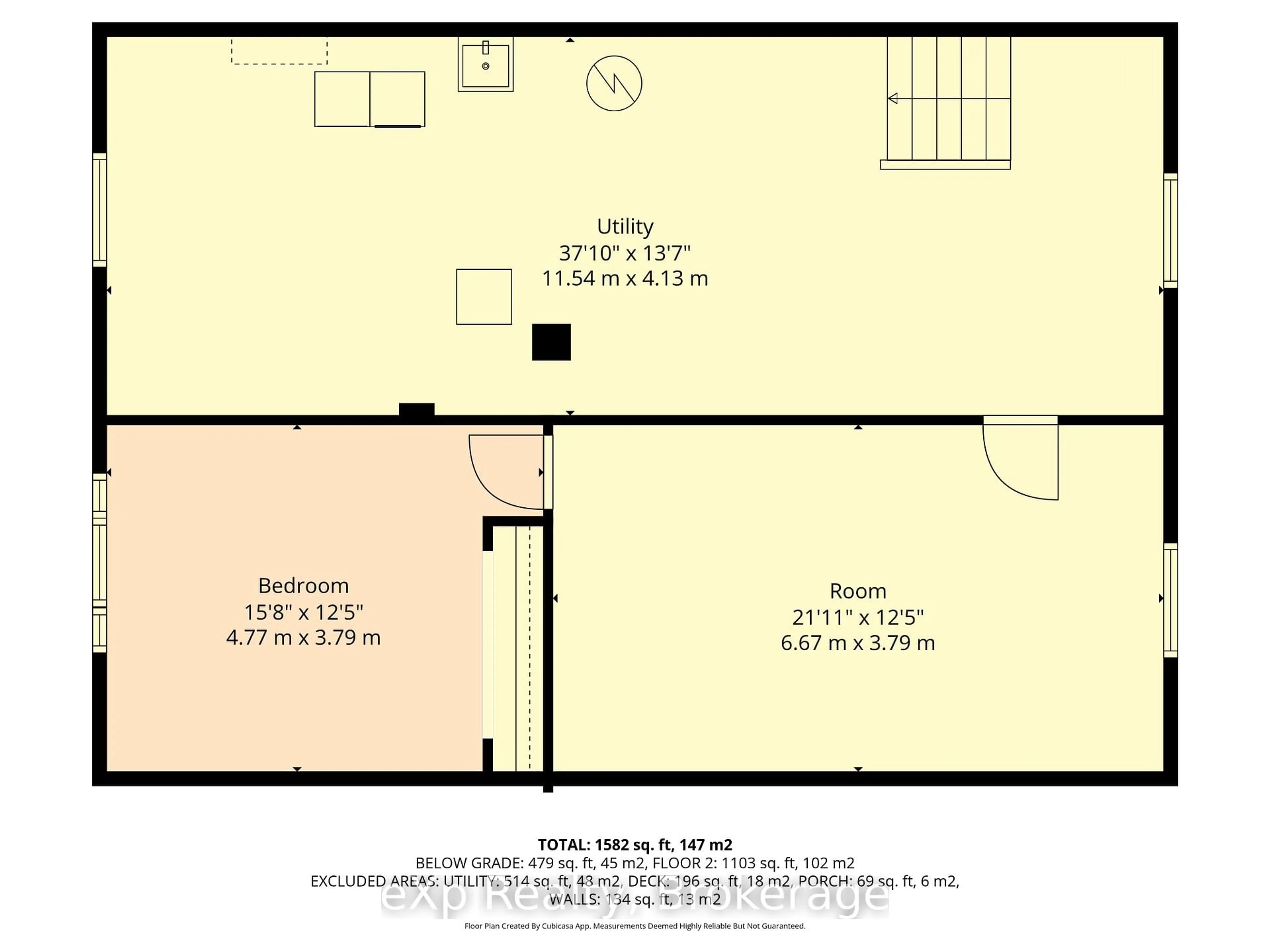 Floor plan for 380 JAMES St, Wellington North Ontario N0G 2L3