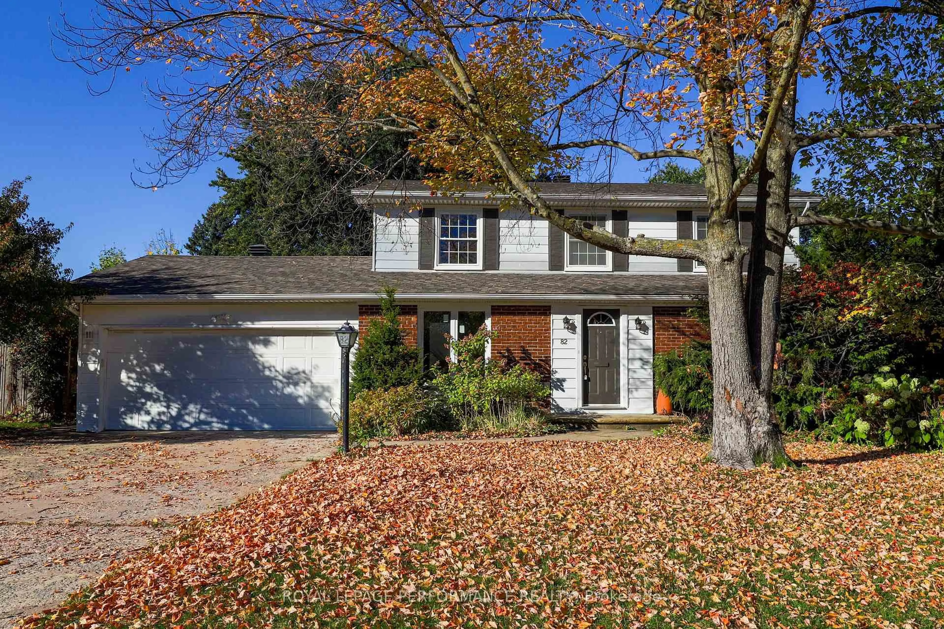Home with vinyl exterior material, street for 82 Queensline Dr, Ottawa Ontario K2H 7J5