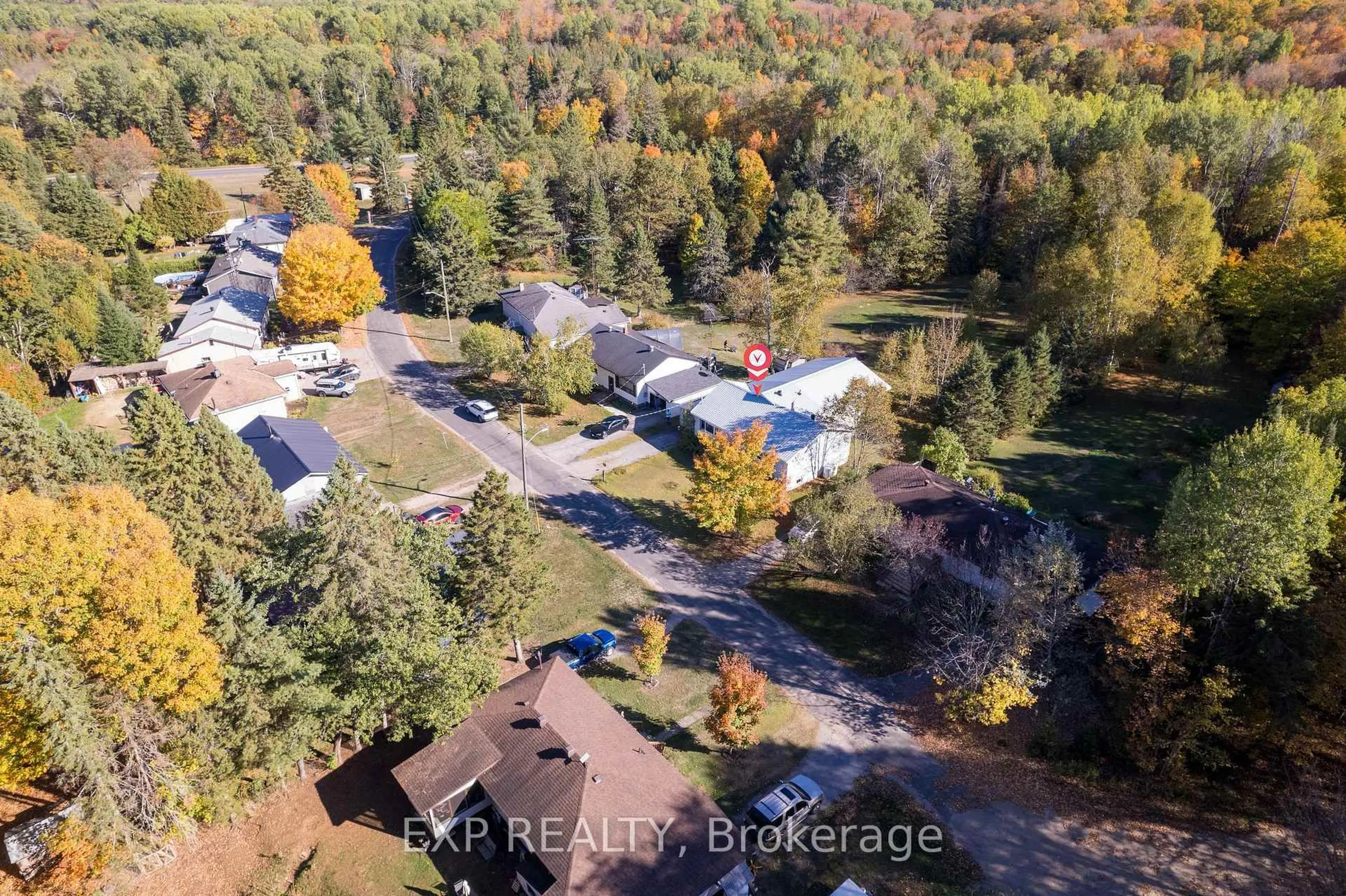 A pic from outside/outdoor area/front of a property/back of a property/a pic from drone, unknown for 1043 Estates Rd, Highlands East Ontario K0L 1C0