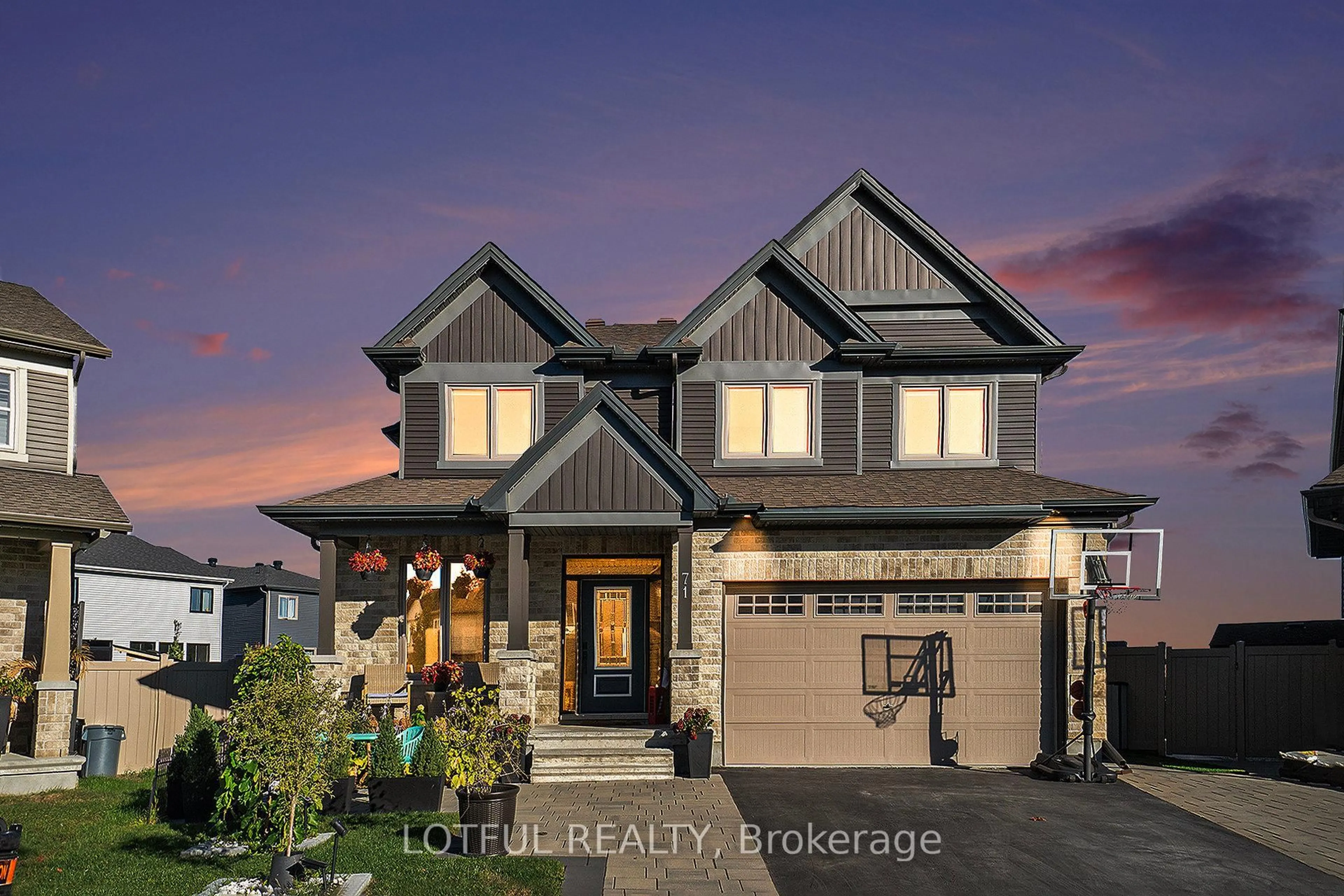 Home with brick exterior material, street for 71 Aridus Cres, Ottawa Ontario K2S 2L3