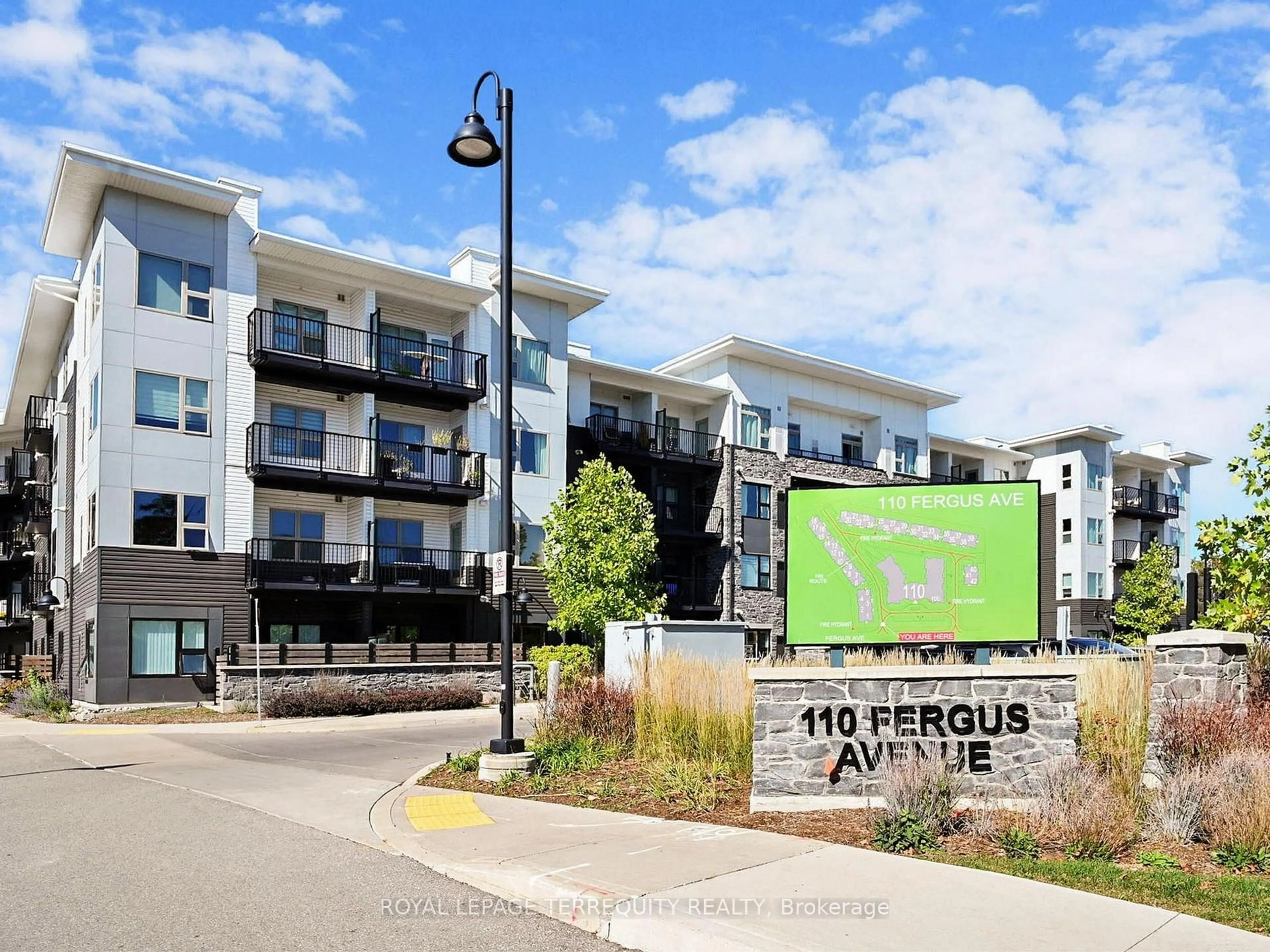 Patio, street for 110 Fergus Ave #419, Kitchener Ontario N2A 0K9