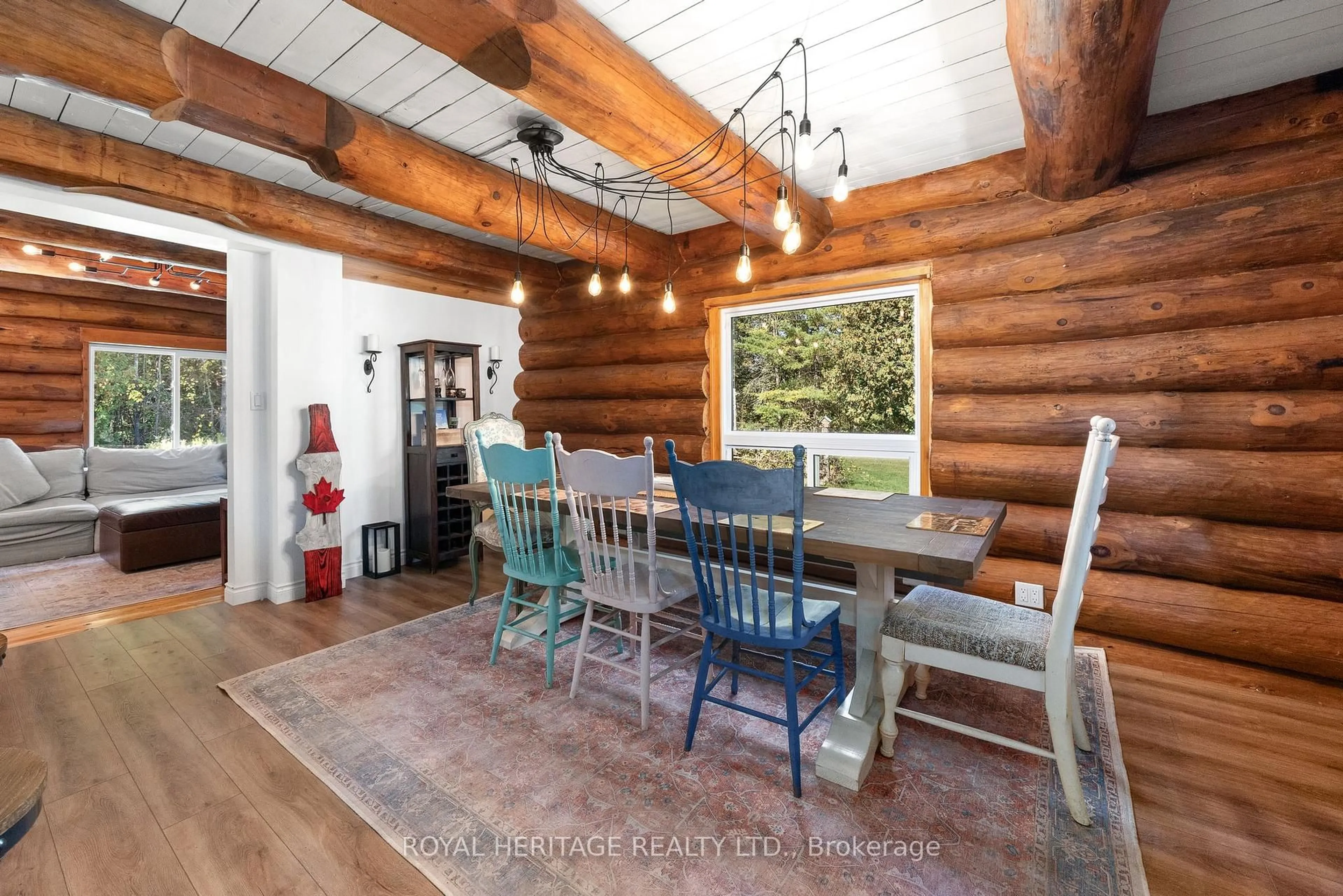 Dining room, wood/laminate floor for 714 Sills Rd, Stirling Ontario K0K 3E0