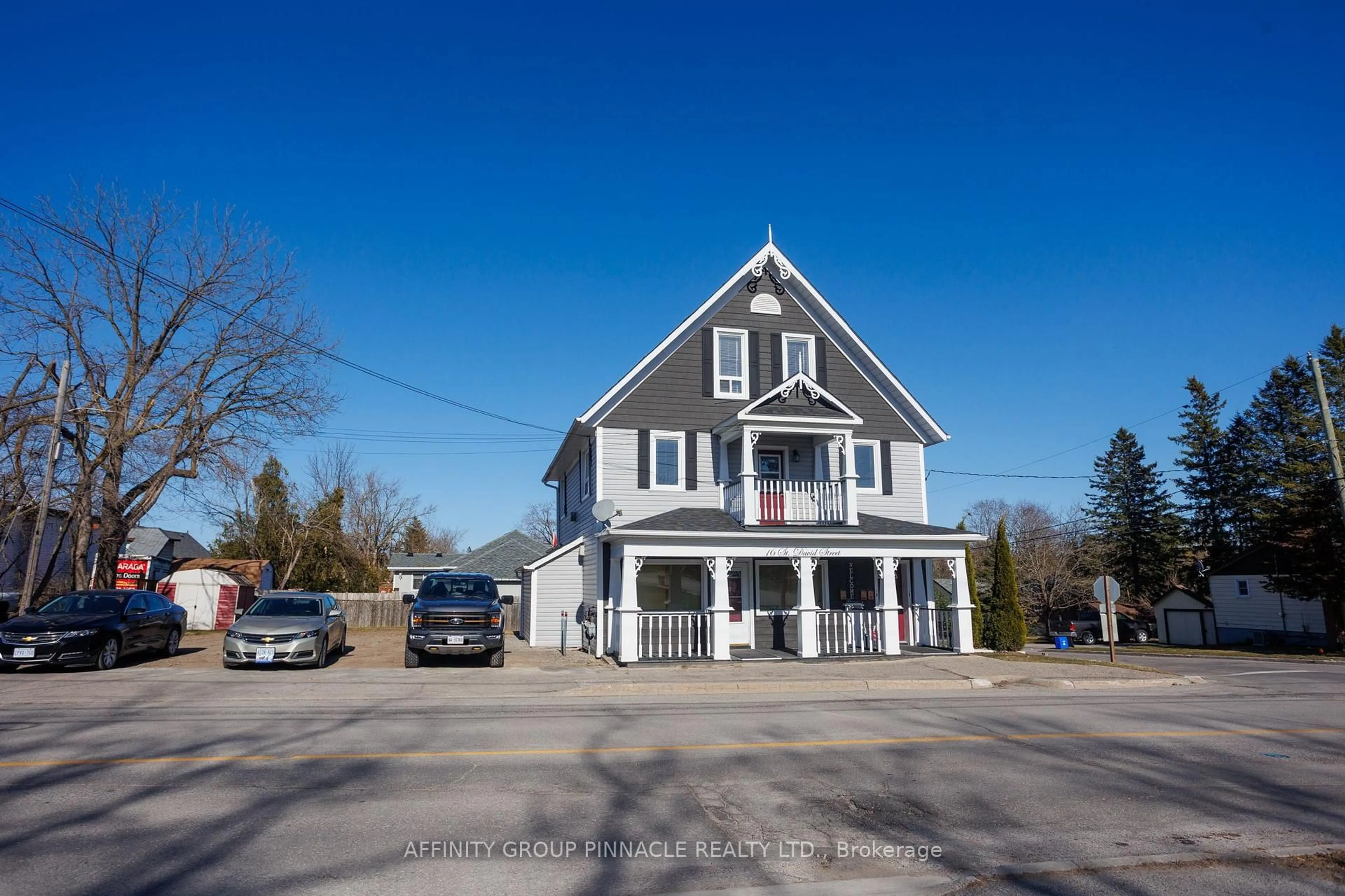 A pic from outside/outdoor area/front of a property/back of a property/a pic from drone, street for 16 St David St, Kawartha Lakes Ontario K9V 1N1
