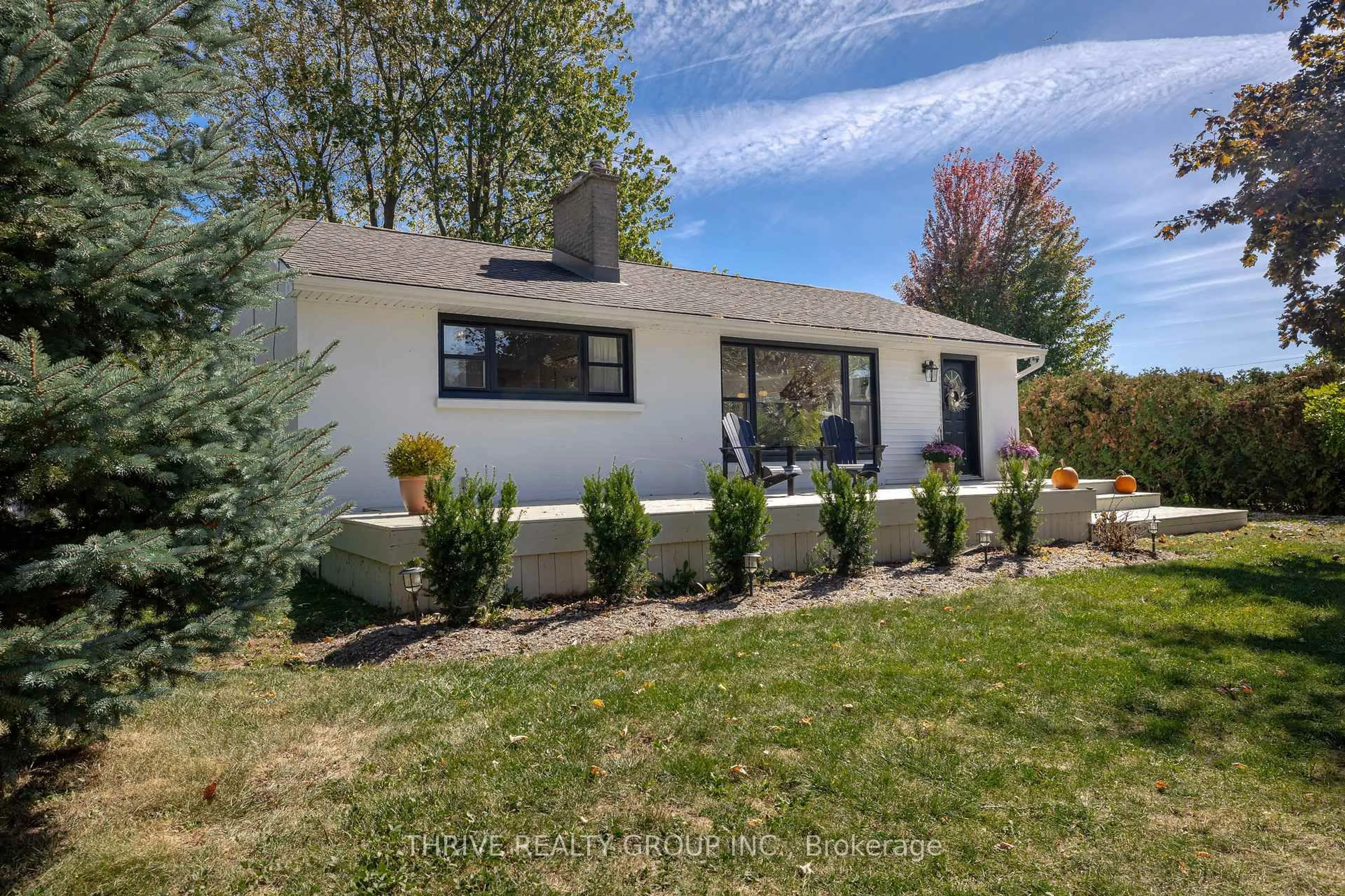 Home with vinyl exterior material, street for 71658 Old Cedar Bank Lane, Bluewater Ontario N0M 1N0