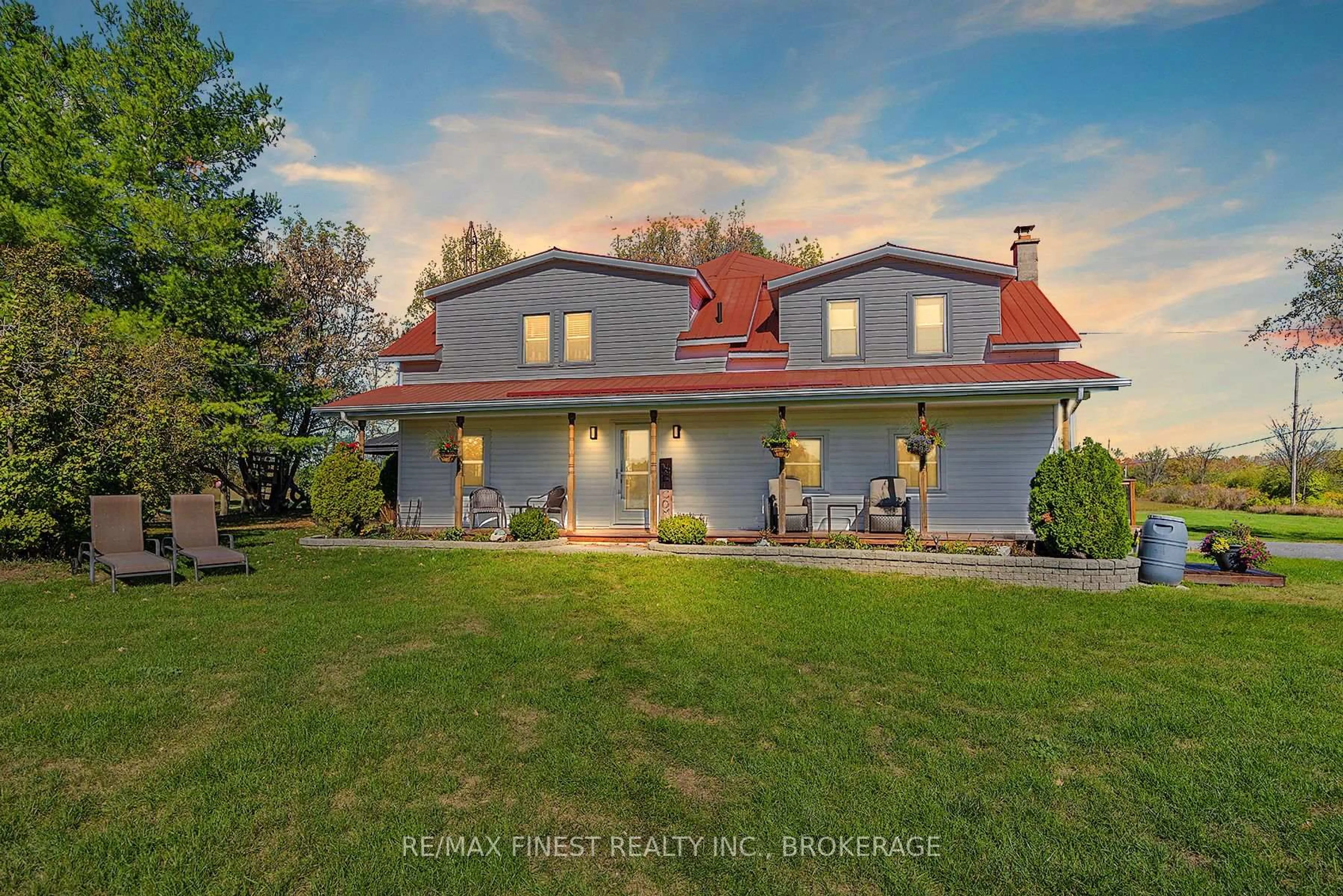 A pic from outside/outdoor area/front of a property/back of a property/a pic from drone, building for 4625 Wolfe Swamp Rd, Harrowsmith Ontario K0H 1V0
