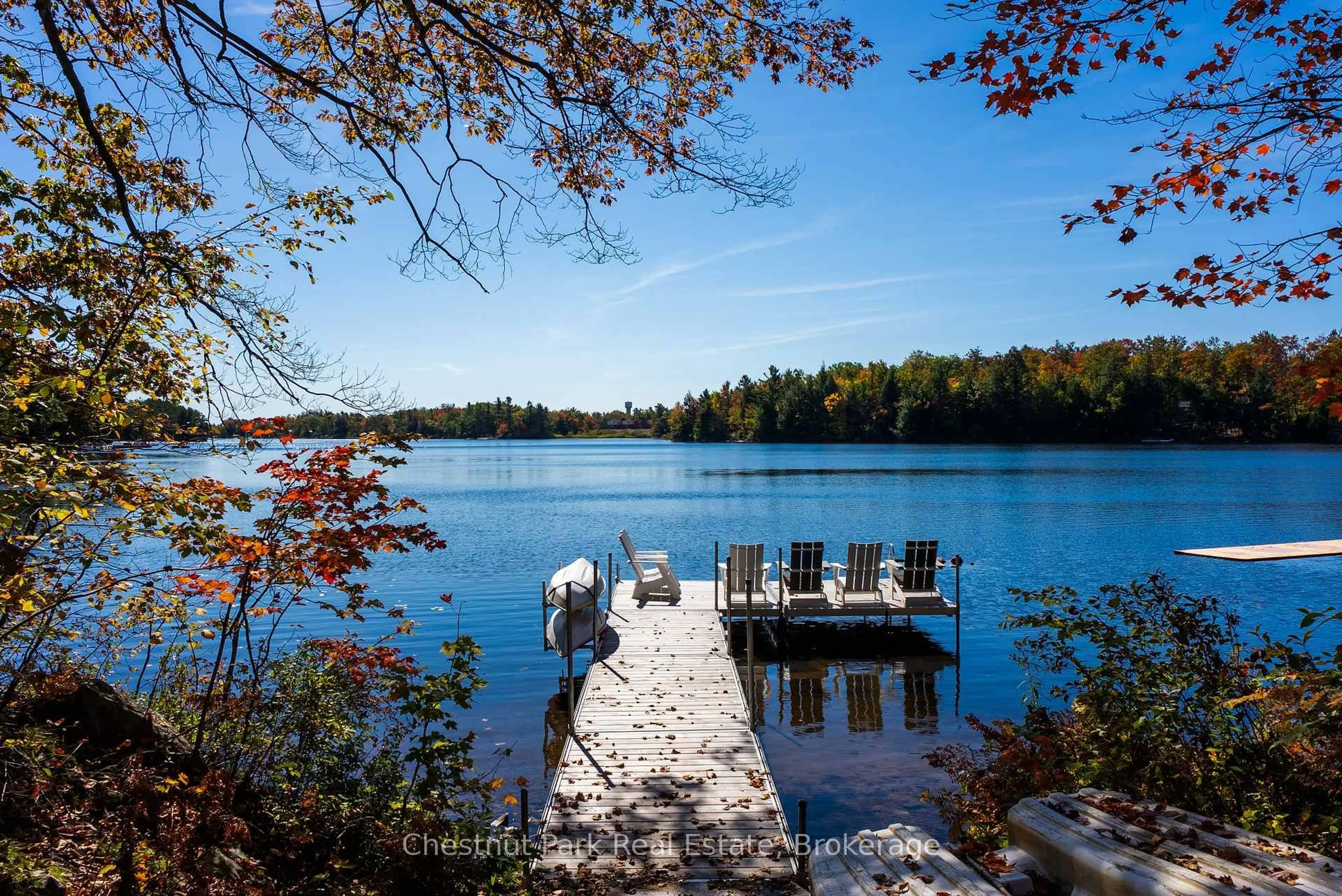 Patio, water/lake/river/ocean view for 228 Stewart Lake Rd, Georgian Bay Ontario P0C 1H0