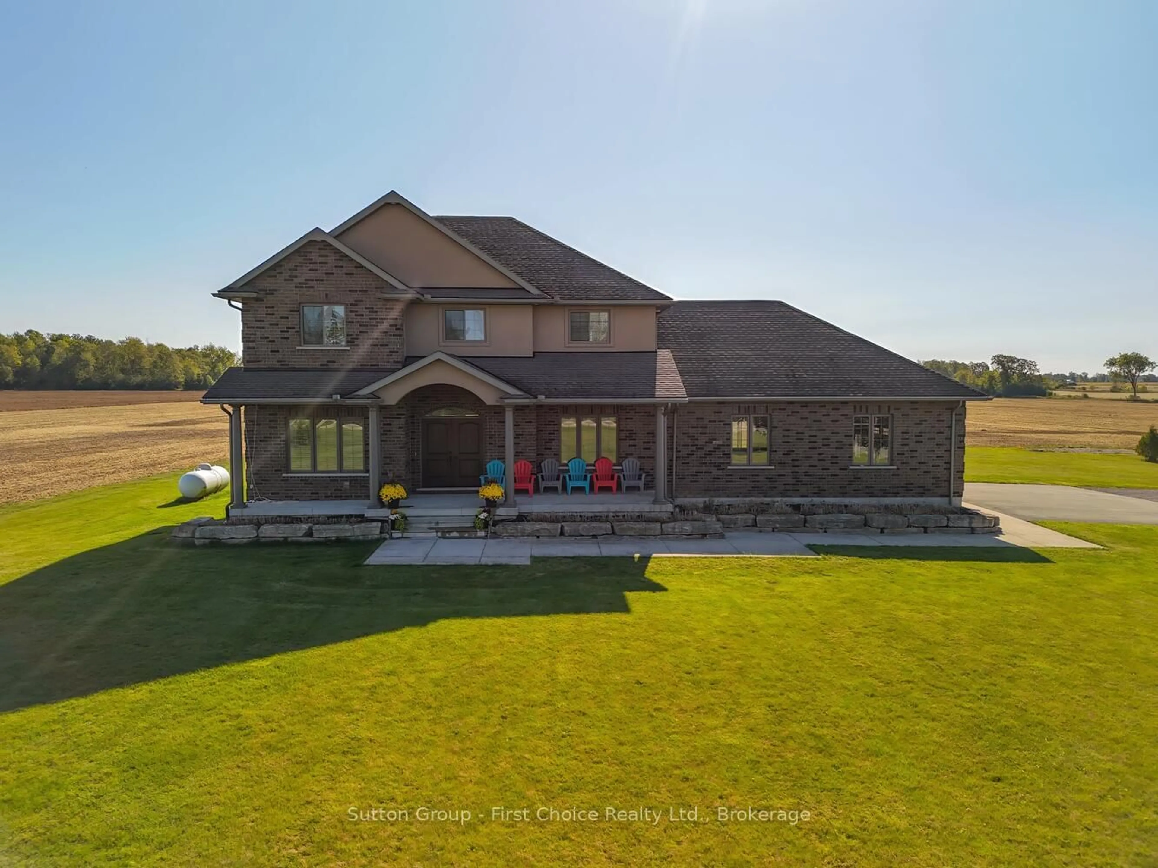 A pic from outside/outdoor area/front of a property/back of a property/a pic from drone, building for 3321 Perth Road 140, Perth South Ontario N0K 1V0