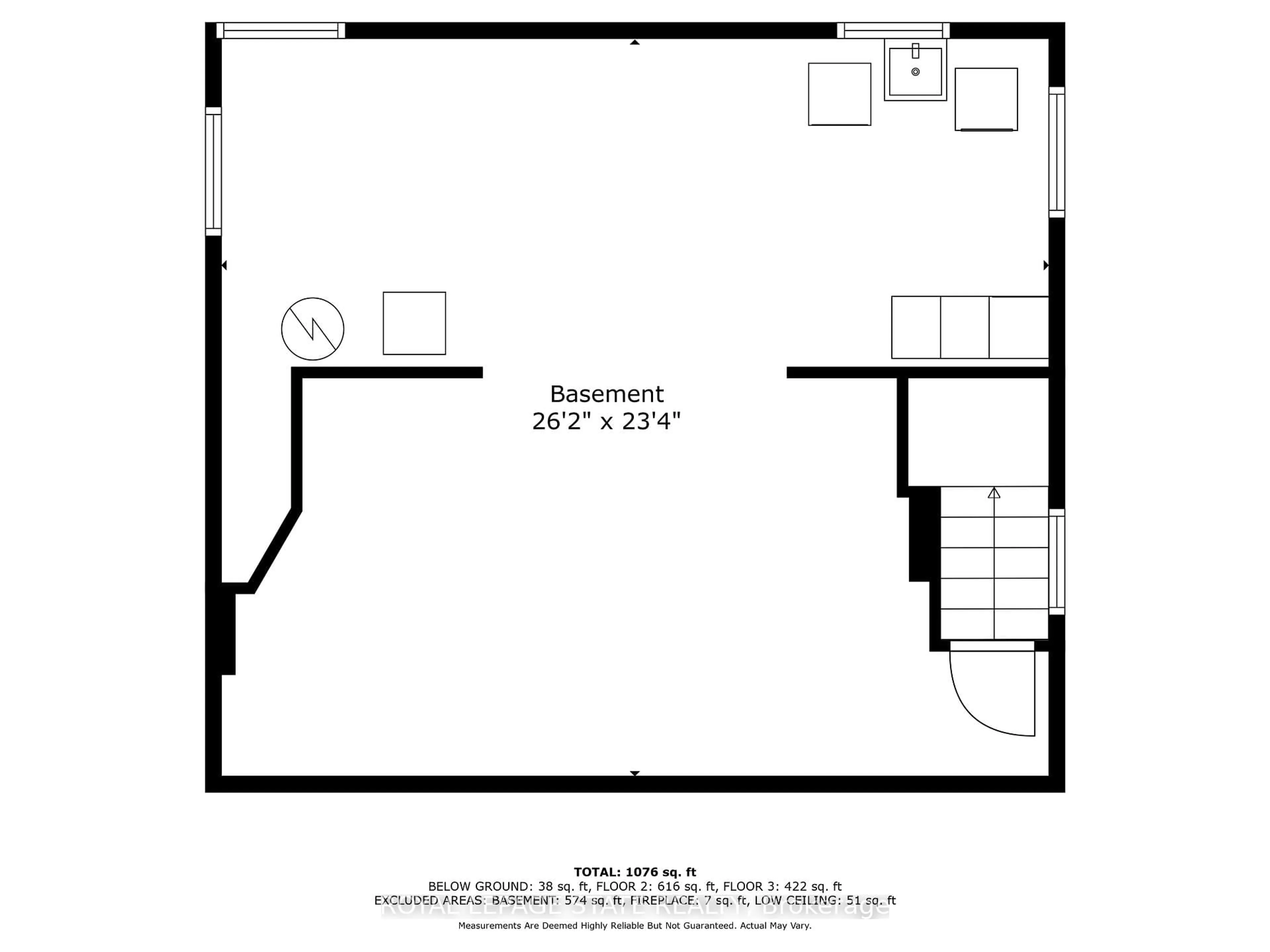 Floor plan for 121 King St, Hamilton Ontario L8G 1L2
