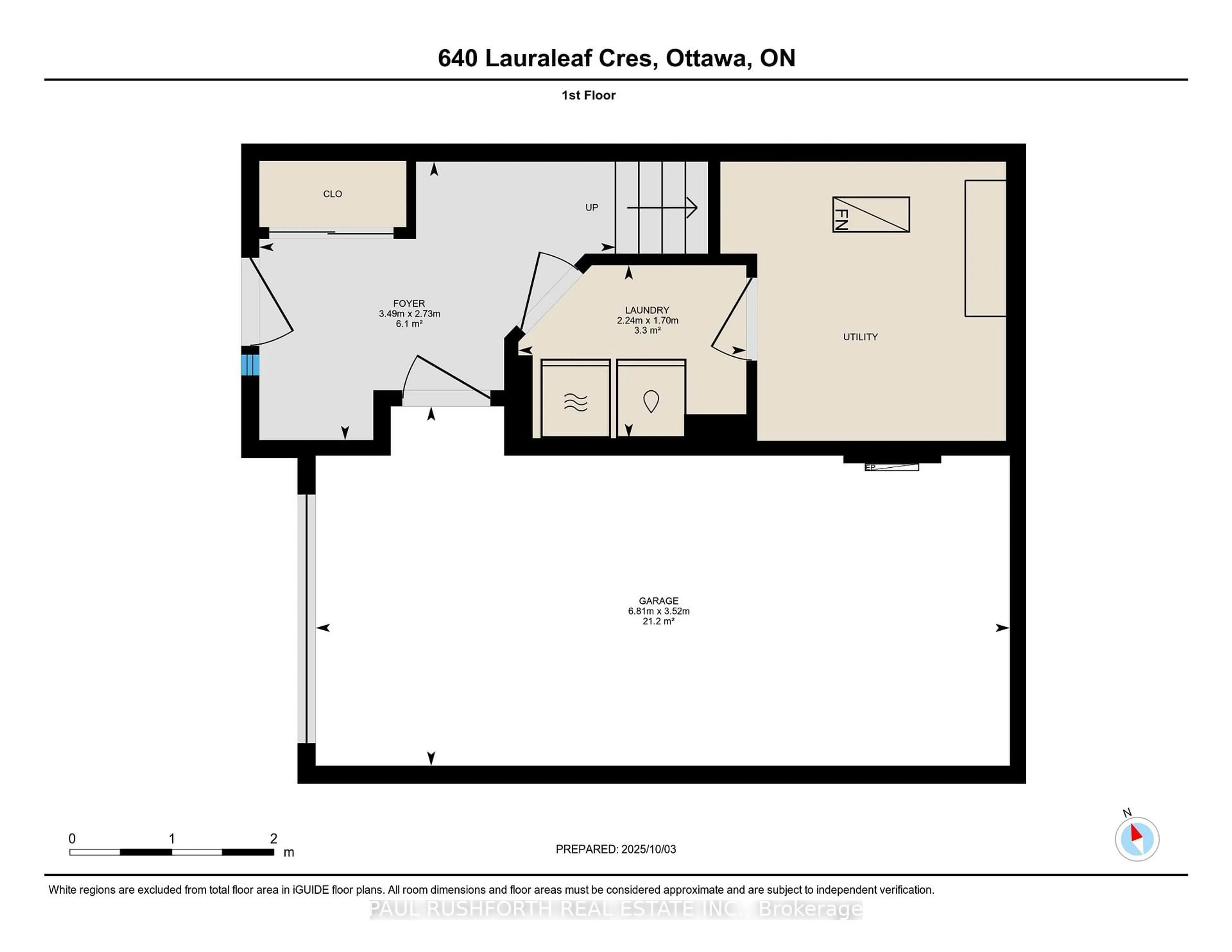 Floor plan for 640 Lauraleaf Cres, Ottawa Ontario K2J 6G9