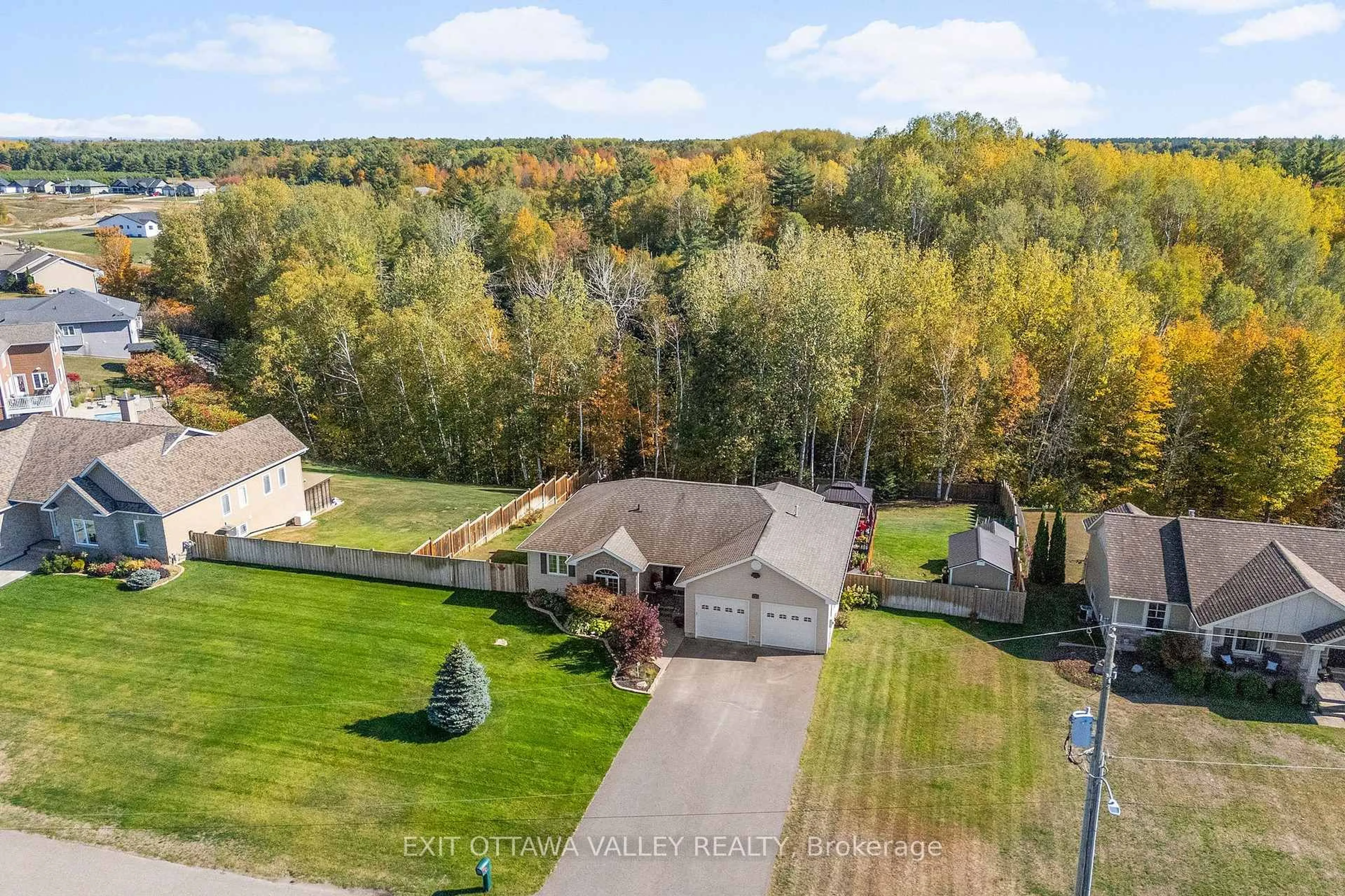 A pic from outside/outdoor area/front of a property/back of a property/a pic from drone, unknown for 1 Fern Gully Lane, Beachburg Ontario K0J 1C0