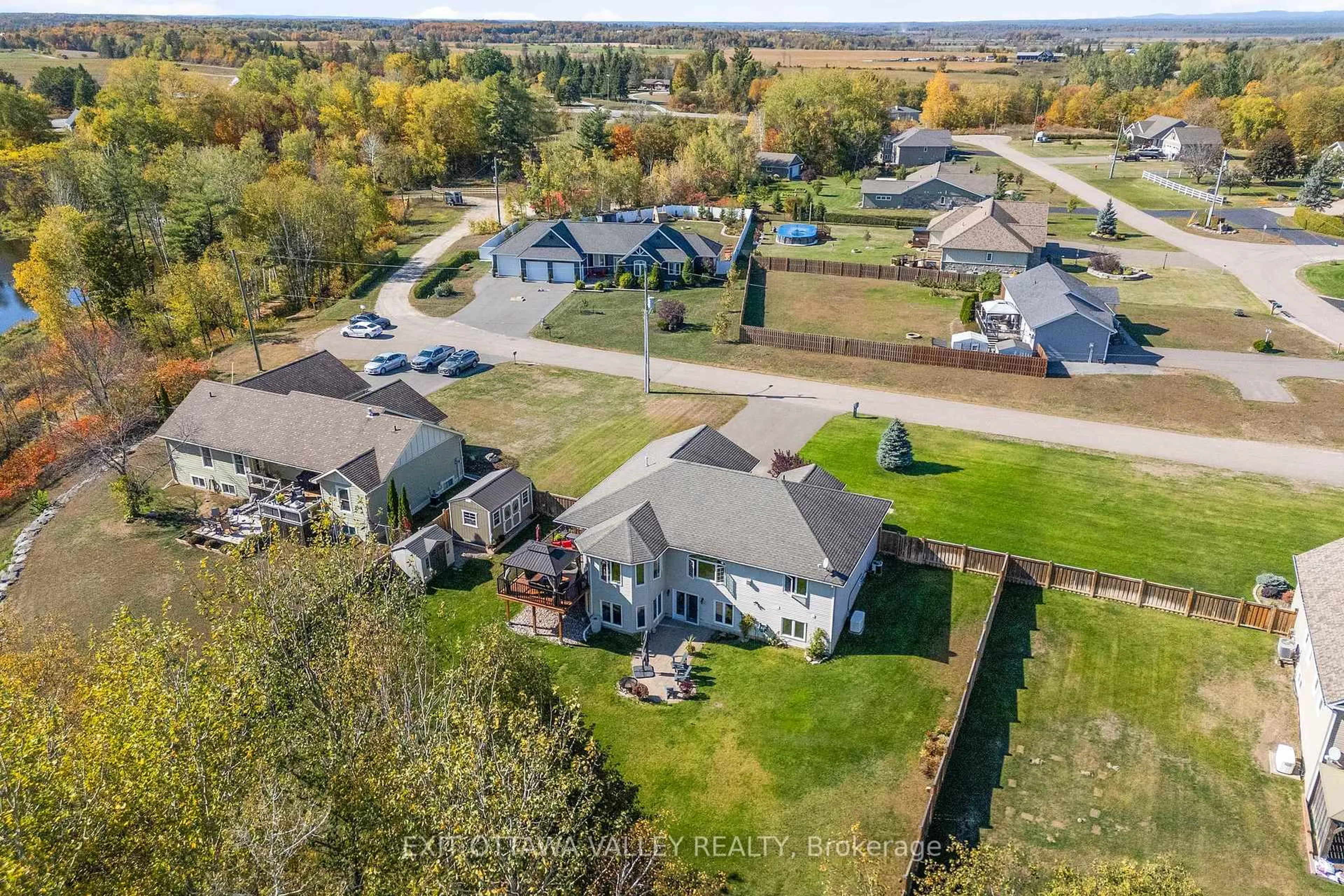 A pic from outside/outdoor area/front of a property/back of a property/a pic from drone, unknown for 1 Fern Gully Lane, Beachburg Ontario K0J 1C0