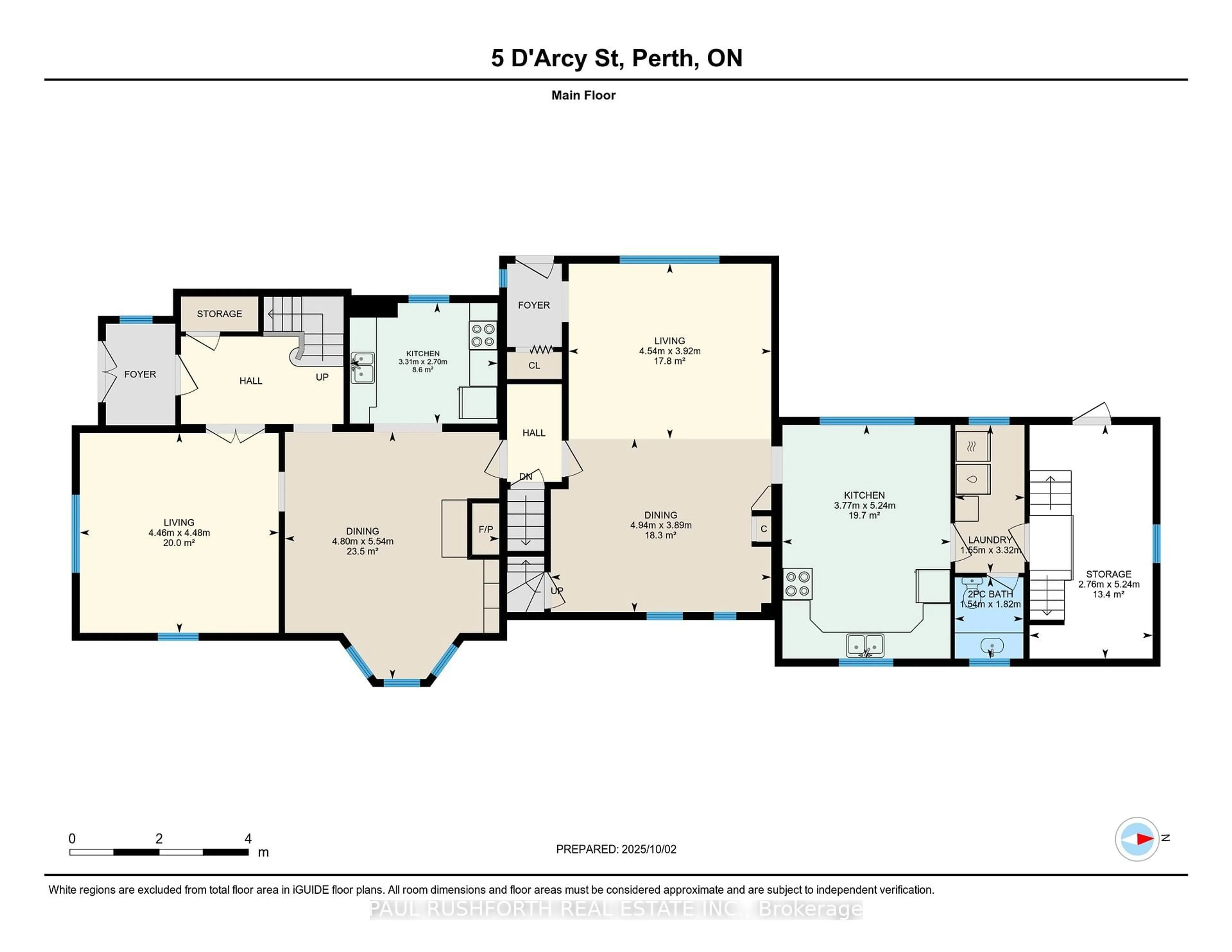 Floor plan for 5 D'arcy St, Perth Ontario K7H 2T7