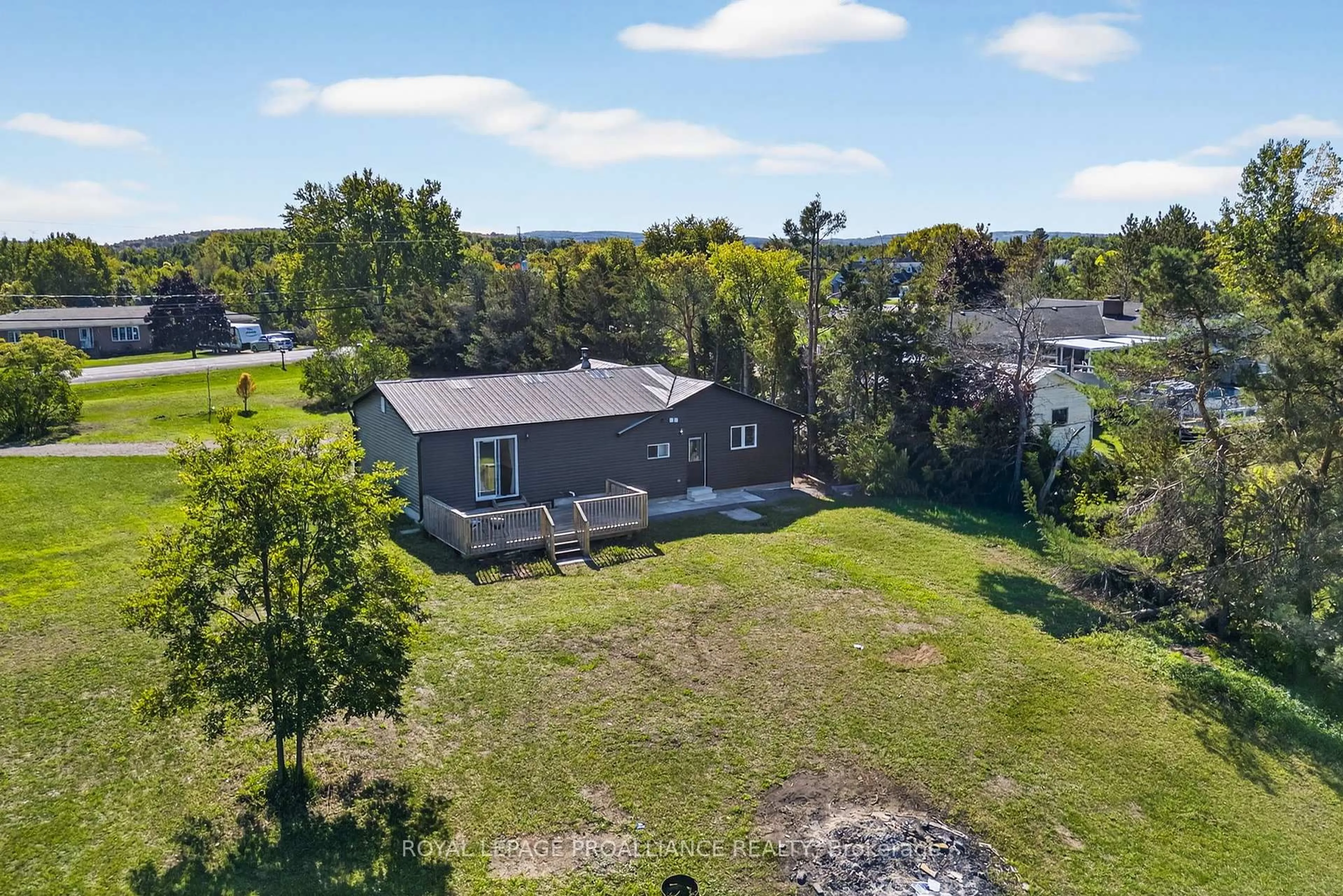 A pic from outside/outdoor area/front of a property/back of a property/a pic from drone, water/lake/river/ocean view for 1282 COUNTY ROAD 5, Hastings Ontario K0K 2C0