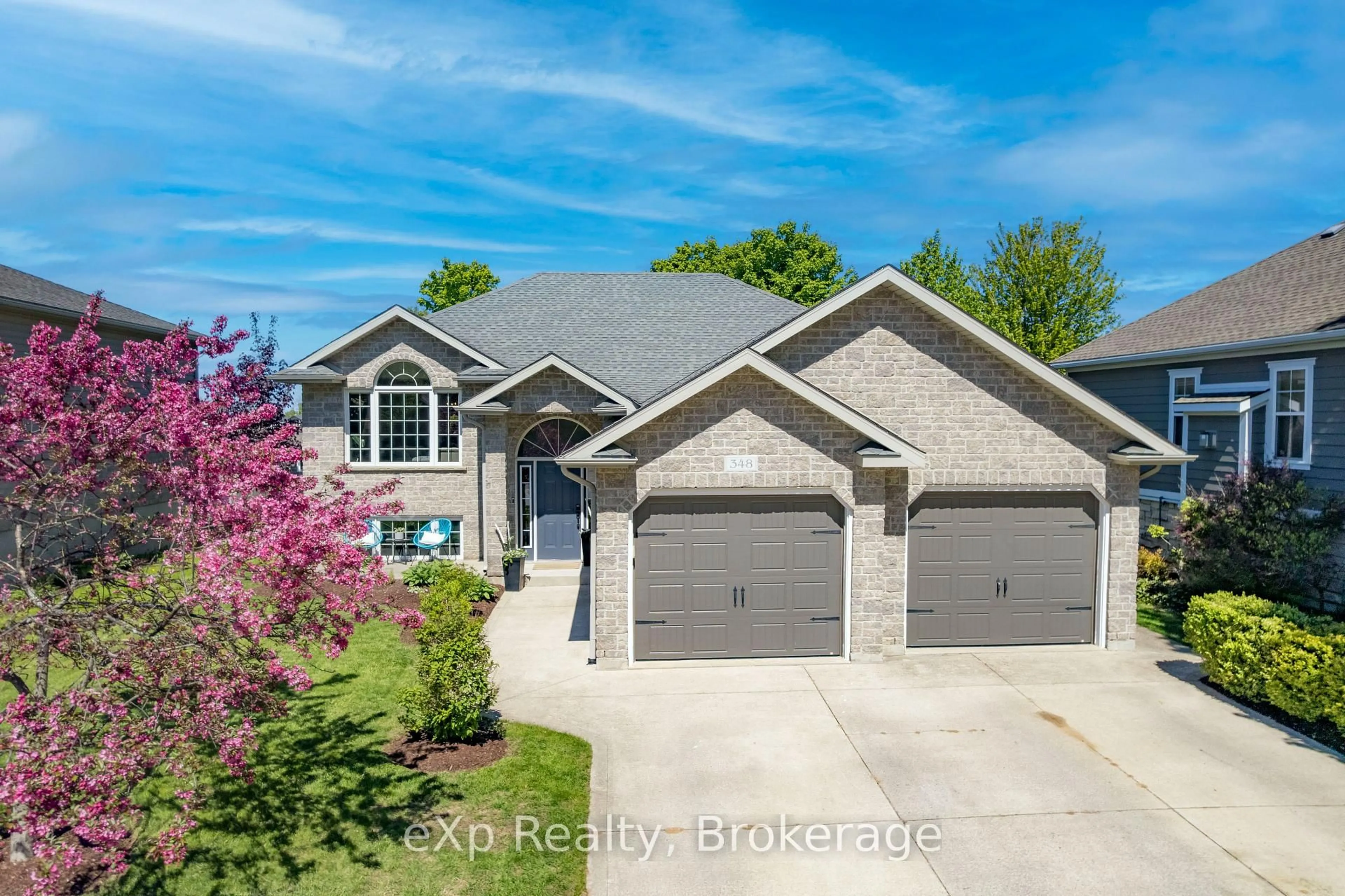 A pic from outside/outdoor area/front of a property/back of a property/a pic from drone, street for 348 Stickel St, Saugeen Shores Ontario N0H 2C1