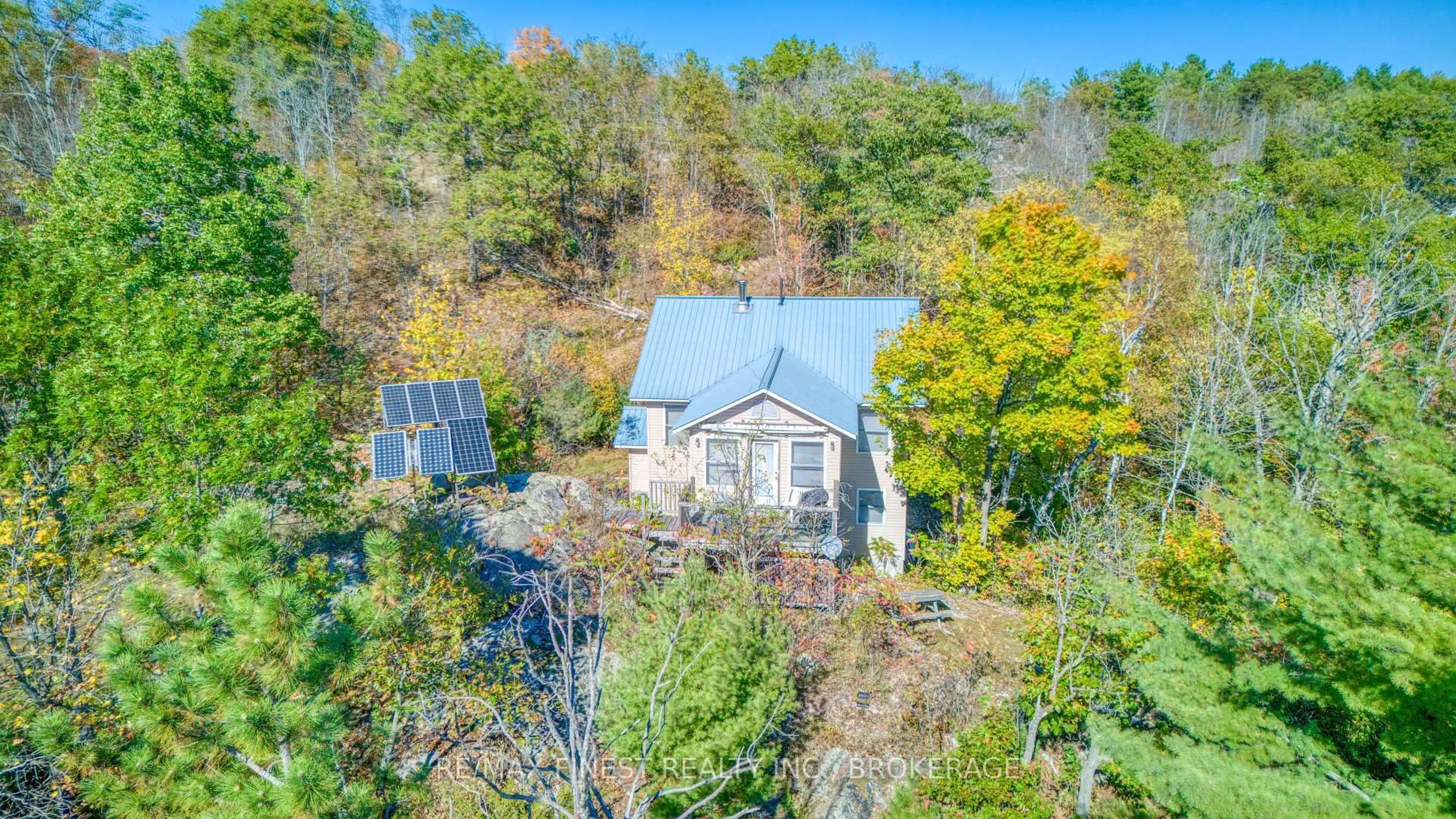 A pic from outside/outdoor area/front of a property/back of a property/a pic from drone, unknown for 1652 Baker Valley Rd, Arden Ontario K0H 1B0