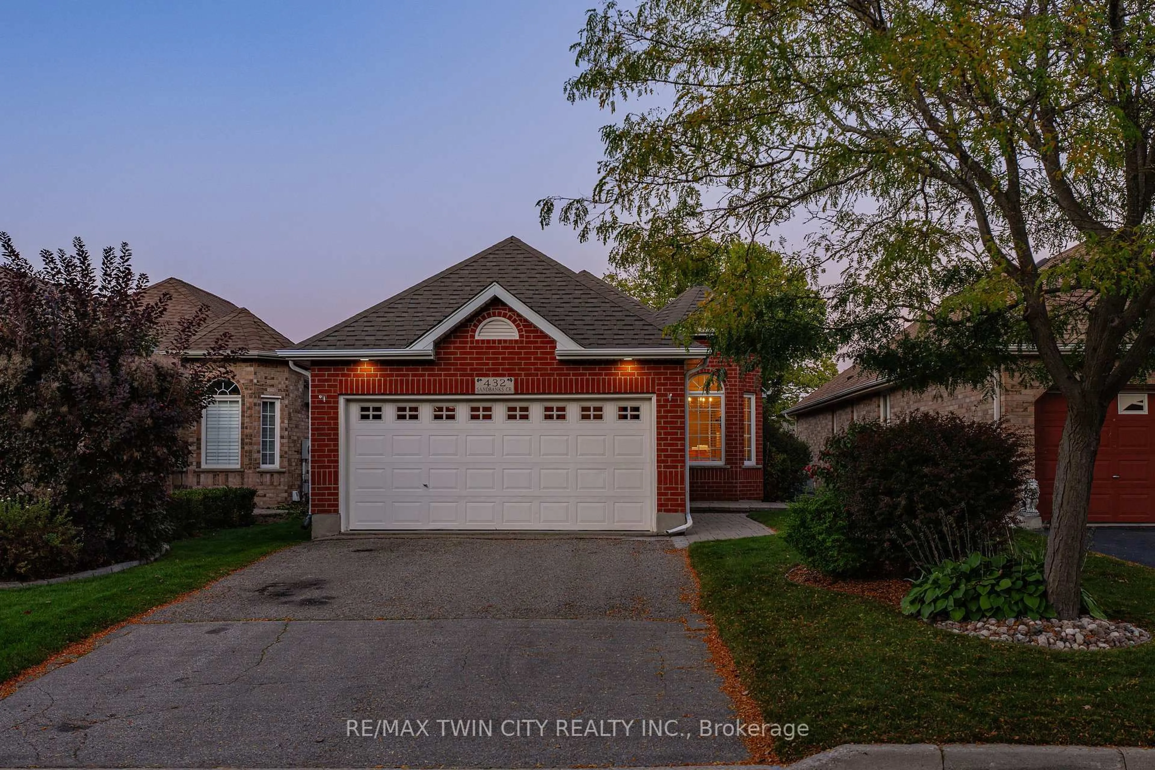 Home with brick exterior material, street for 432 Sandbanks Cres, Waterloo Ontario N2V 2J1