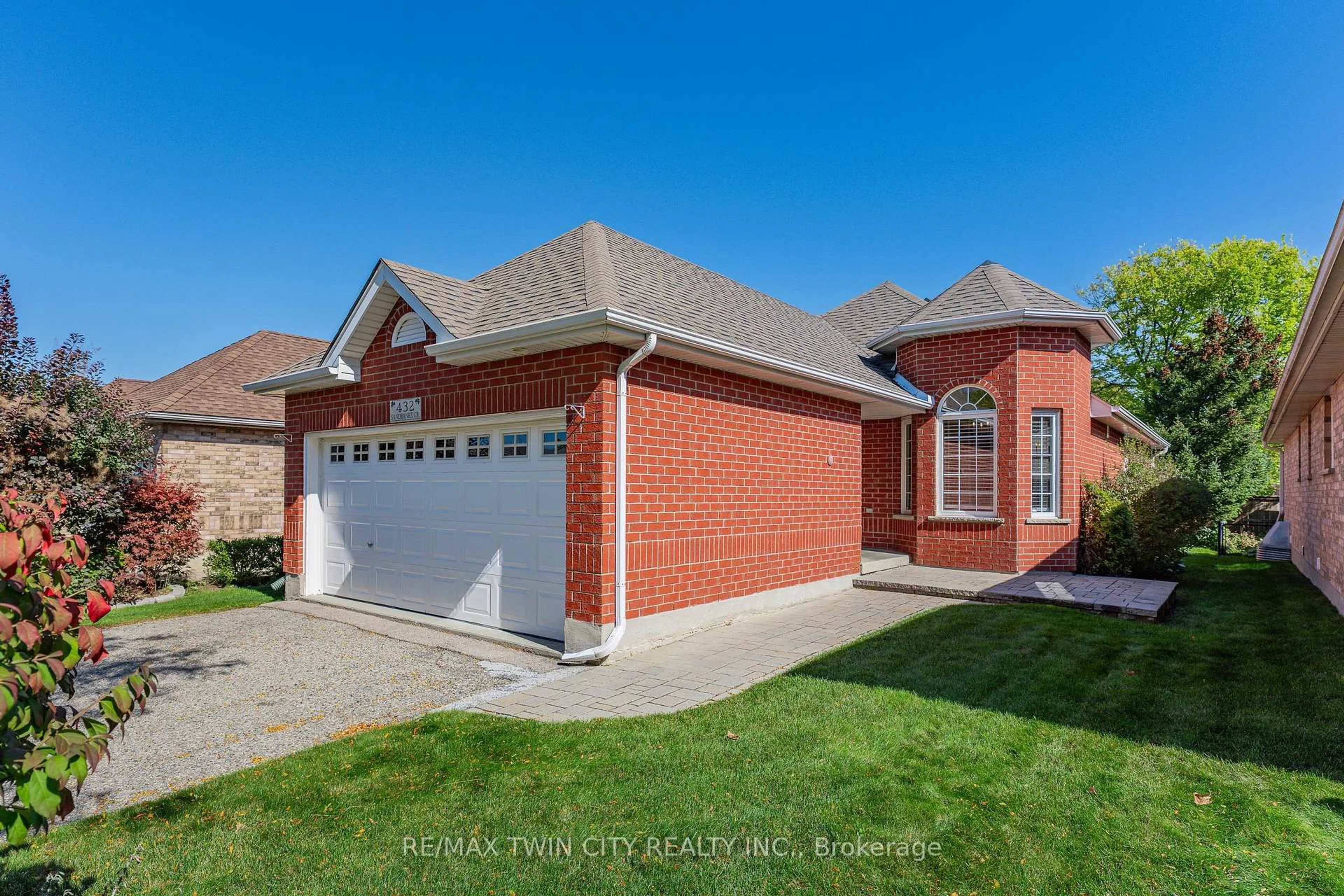 Home with brick exterior material, street for 432 Sandbanks Cres, Waterloo Ontario N2V 2J1