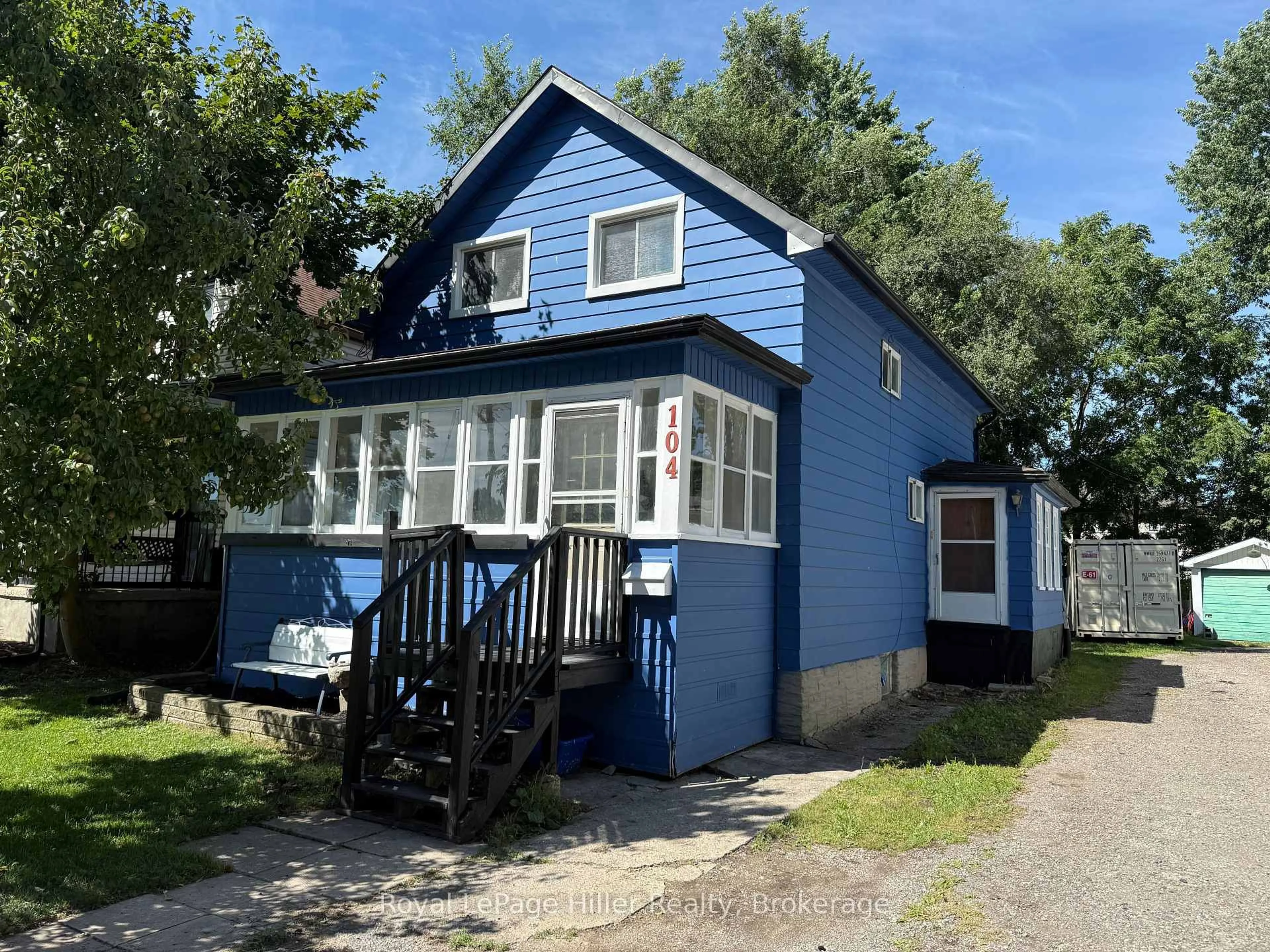 Home with vinyl exterior material, street for 104 Trinity St, Stratford Ontario N5A 4P6