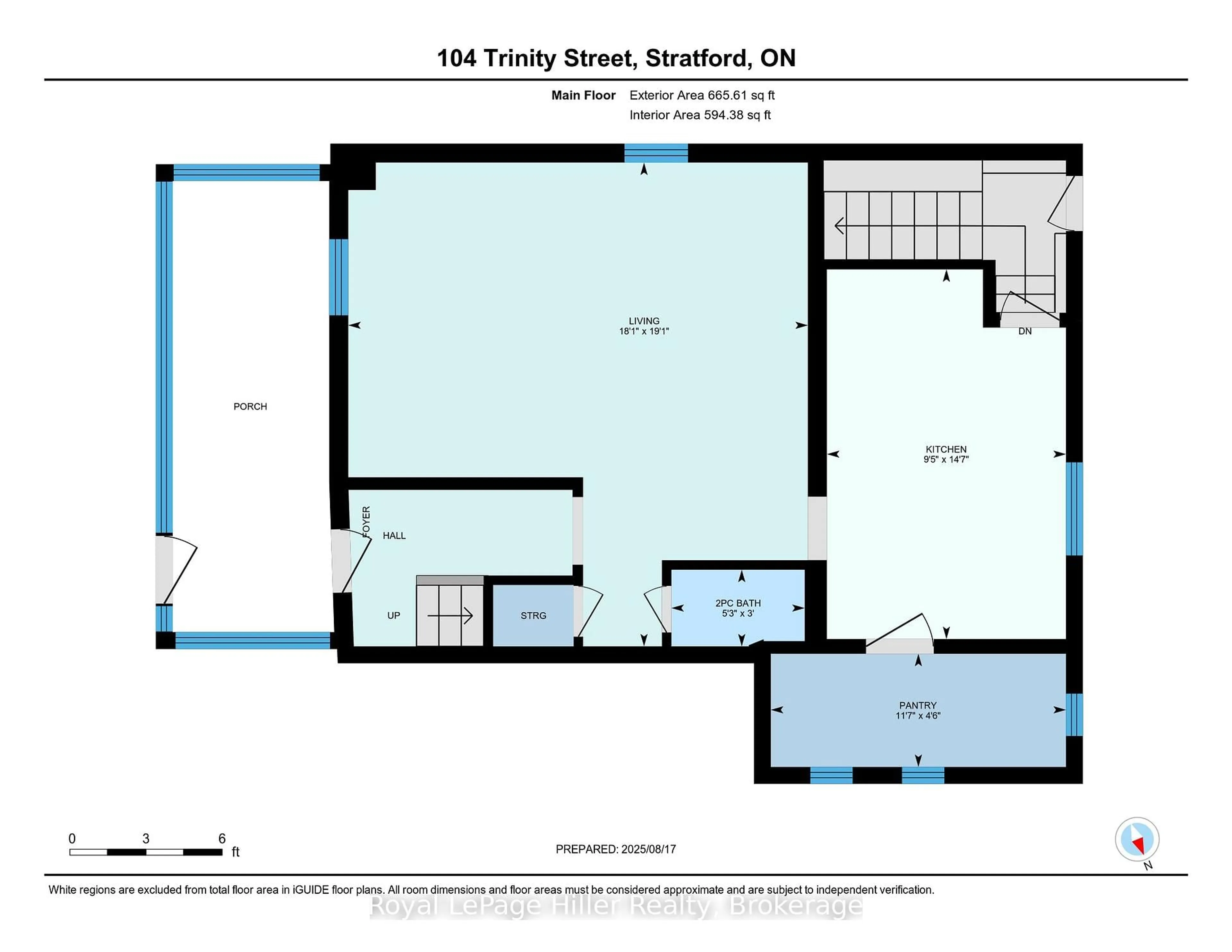 Floor plan for 104 Trinity St, Stratford Ontario N5A 4P6