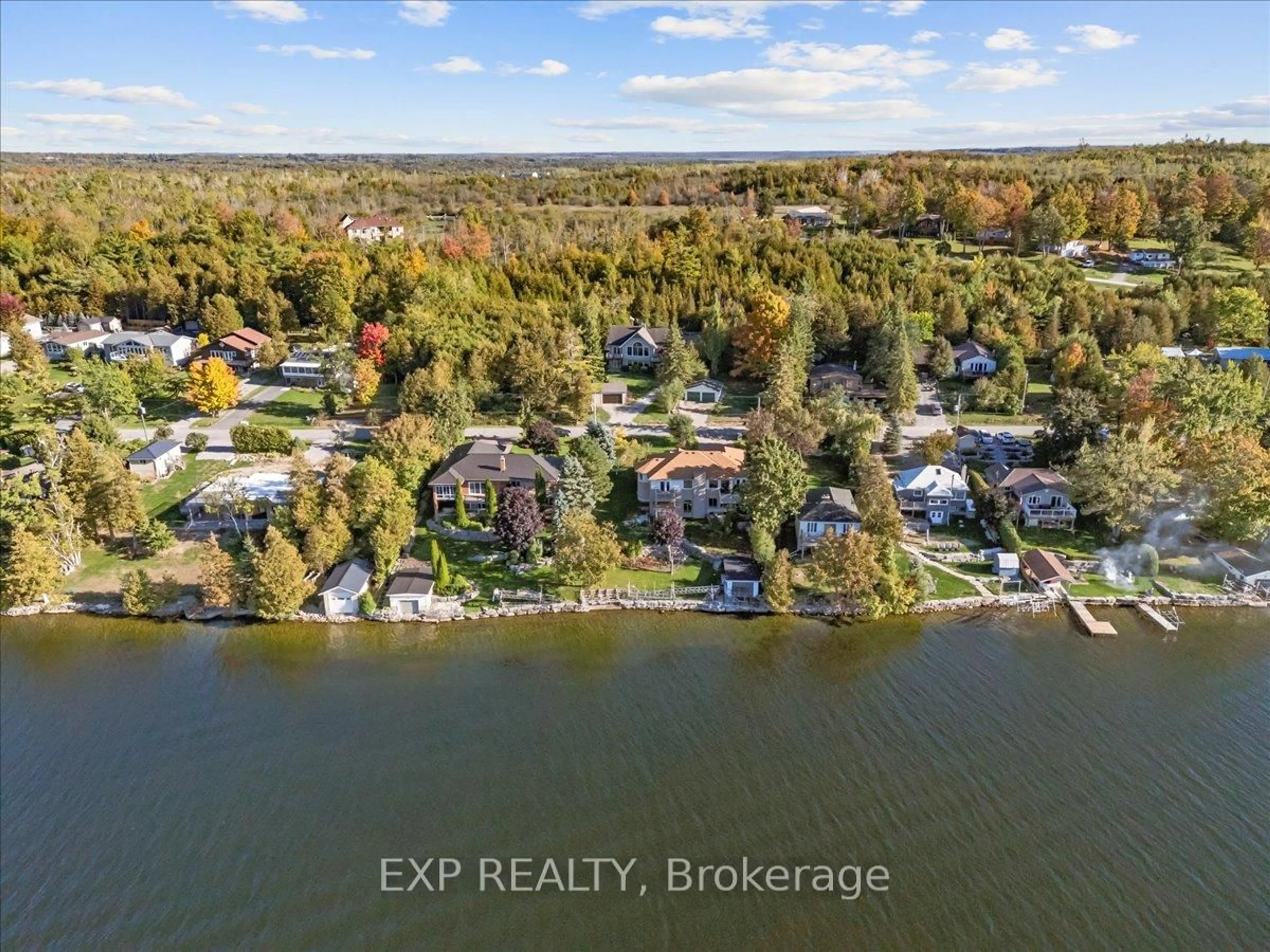 A pic from outside/outdoor area/front of a property/back of a property/a pic from drone, water/lake/river/ocean view for 857 Cedar Glen Rd, Kawartha Lakes Ontario K0M 1L0