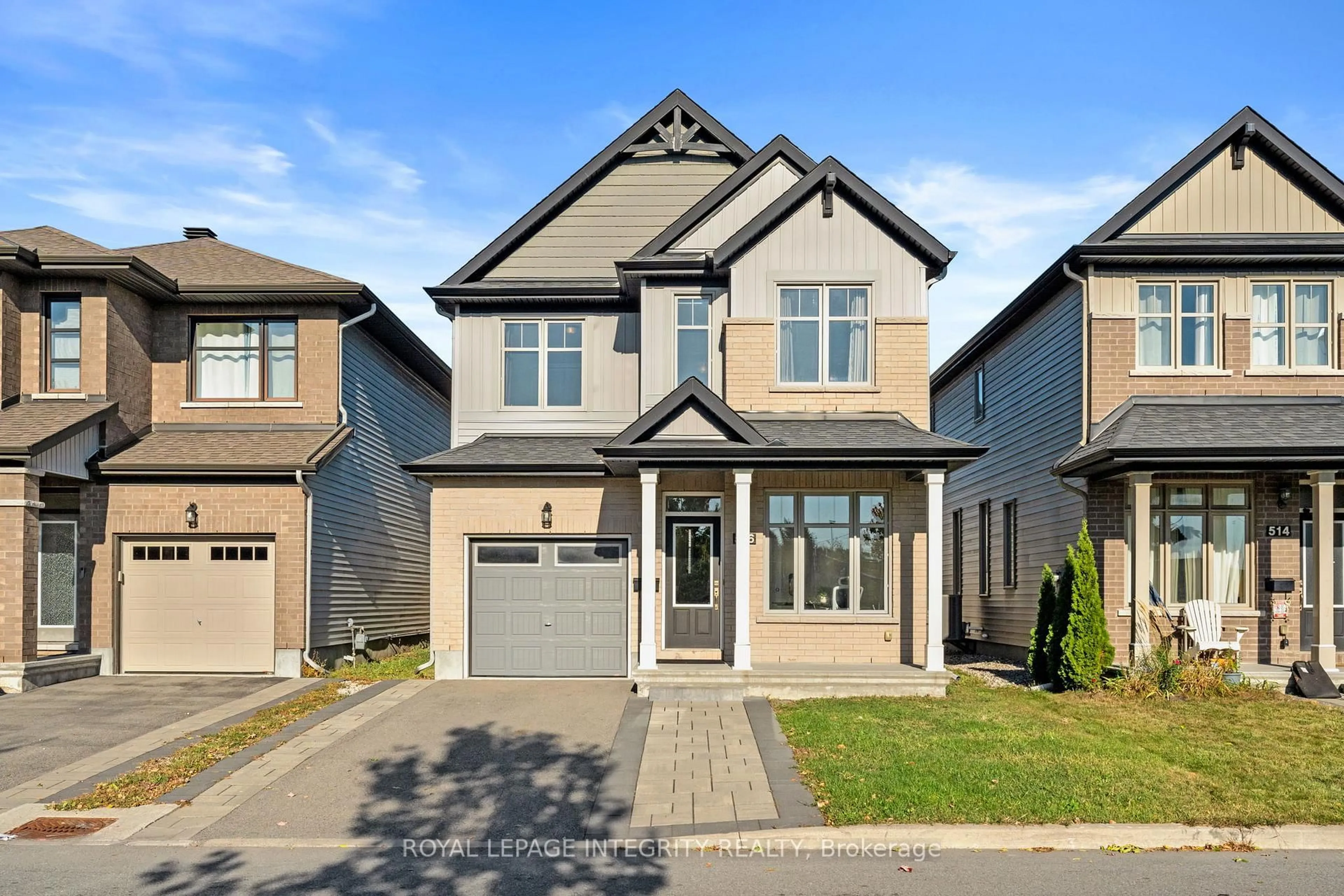 Home with brick exterior material, street for 516 Silver Sage Ave, Barrhaven Ontario K2J 4T1