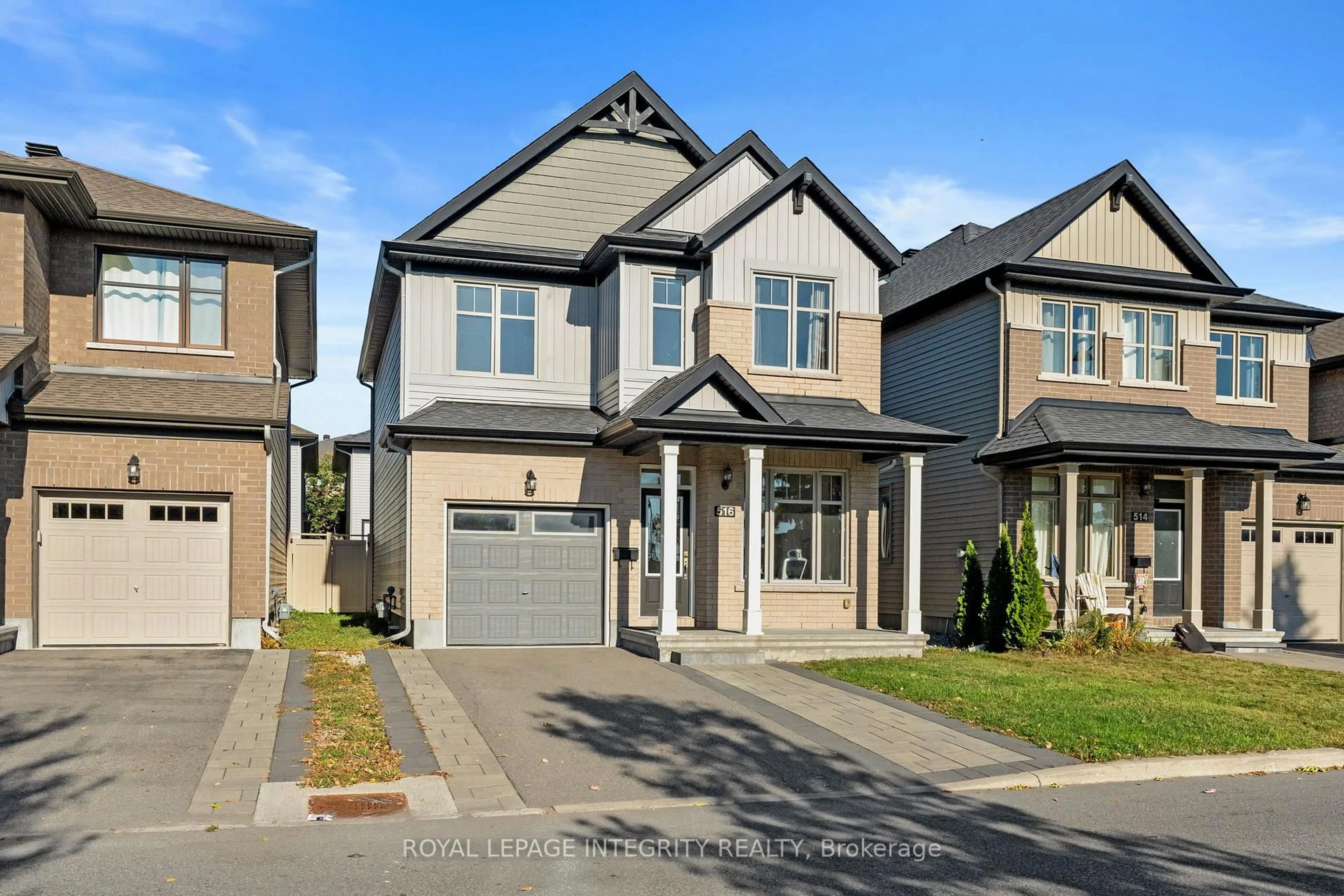 Home with brick exterior material, street for 516 Silver Sage Ave, Barrhaven Ontario K2J 4T1