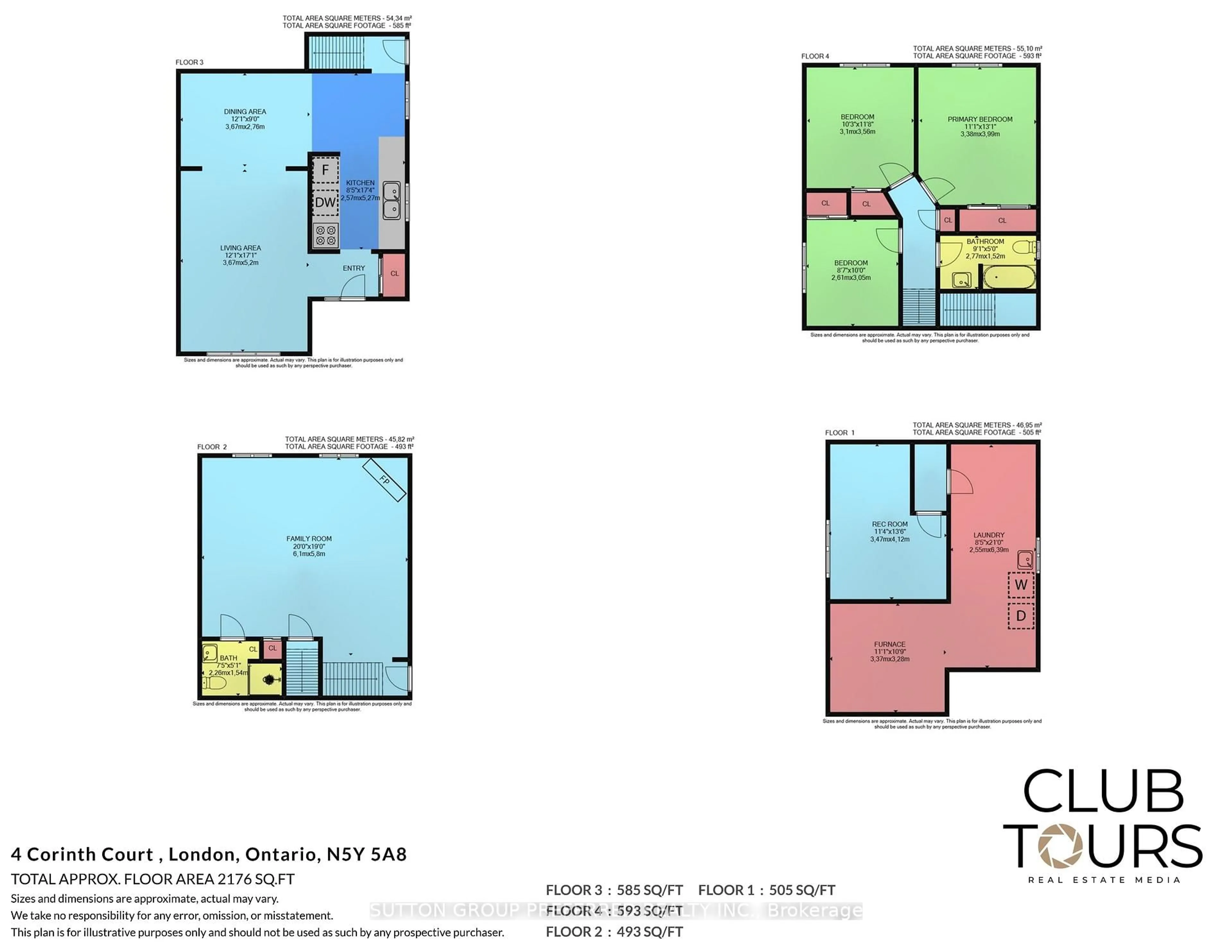 Floor plan for 4 Corinth Crt, London East Ontario N5Y 5A8