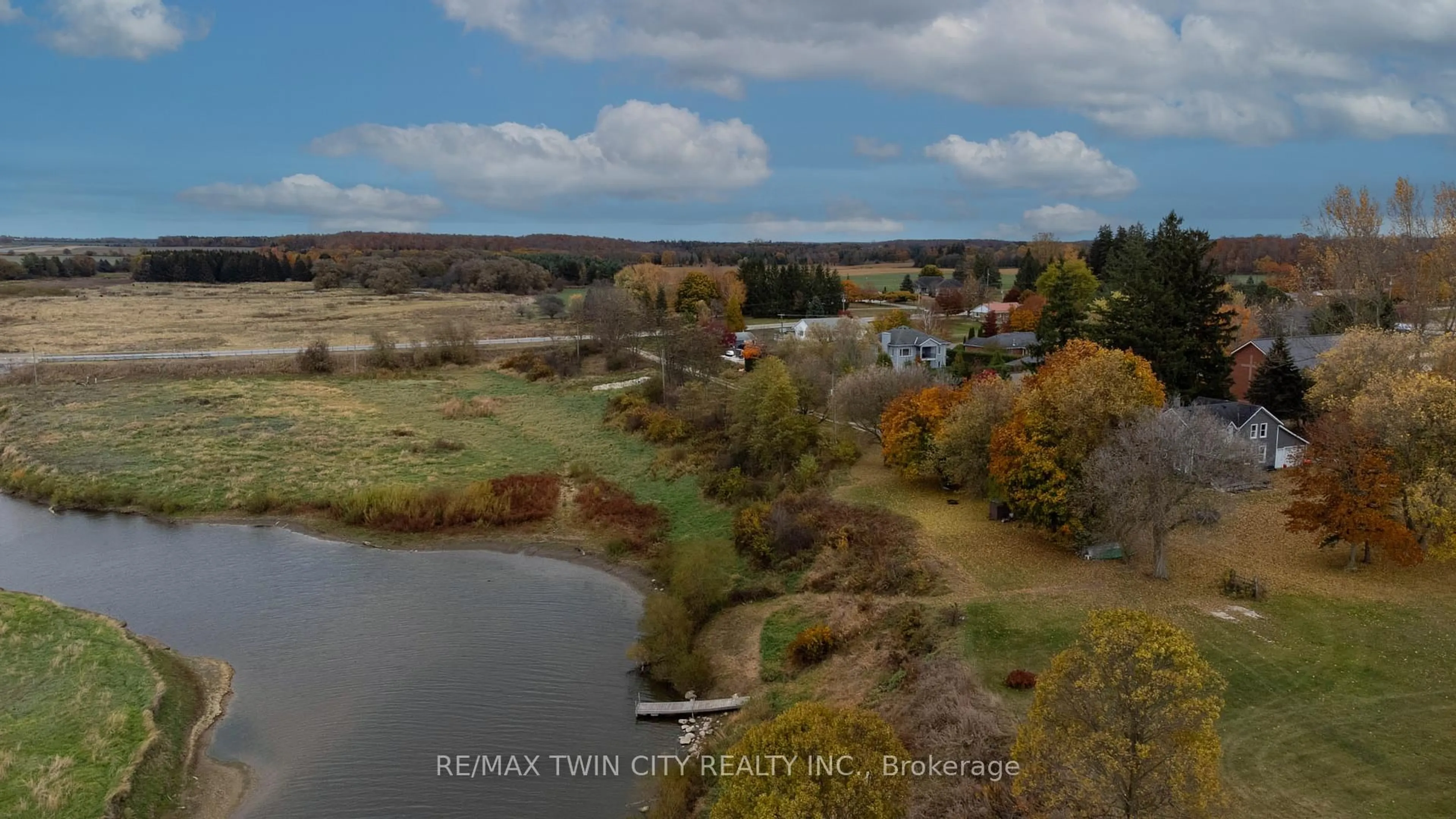 A pic from outside/outdoor area/front of a property/back of a property/a pic from drone, water/lake/river/ocean view for 86561 London Rd, North Huron Ontario N0G 2W0