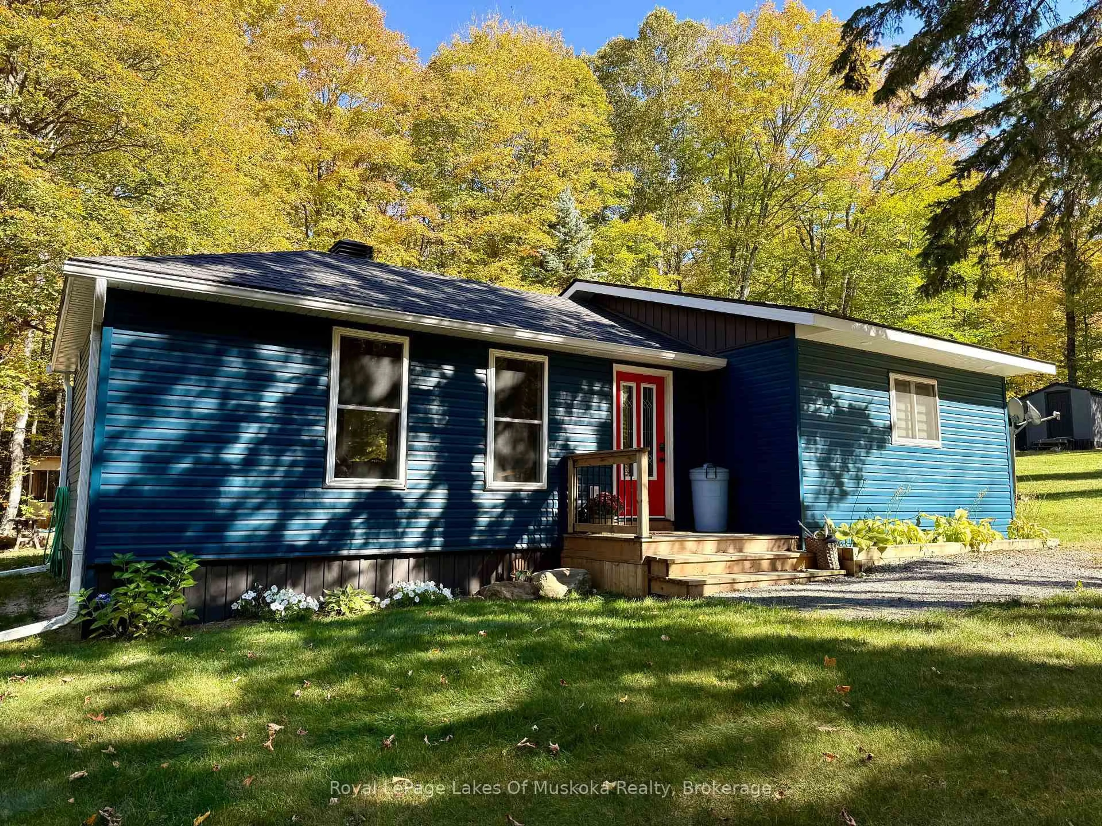 Home with vinyl exterior material, street for 393 Doe Lake Rd, Armour Ontario P0A 1J0