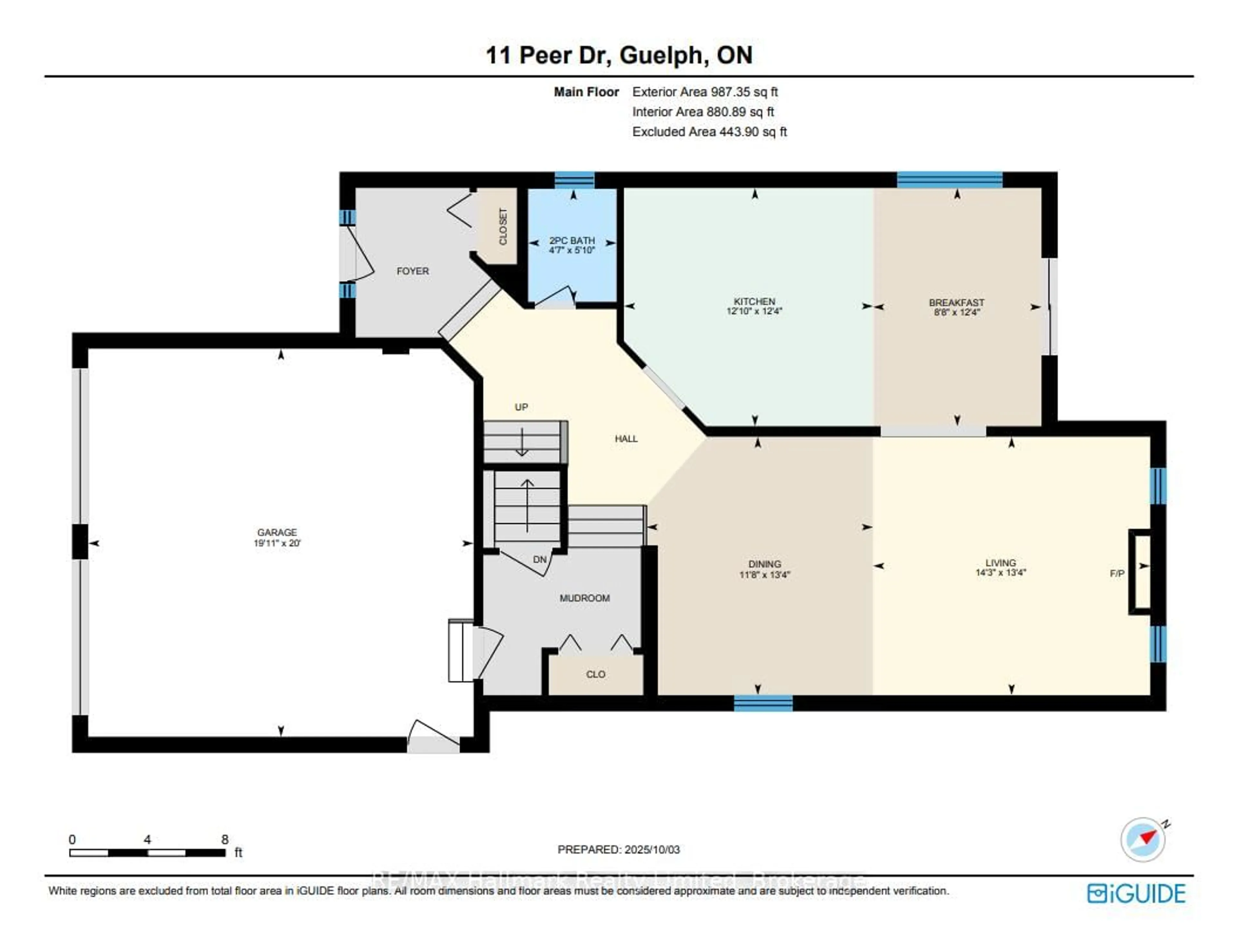 Floor plan for 11 Peer Dr, Guelph Ontario N1C 1G9