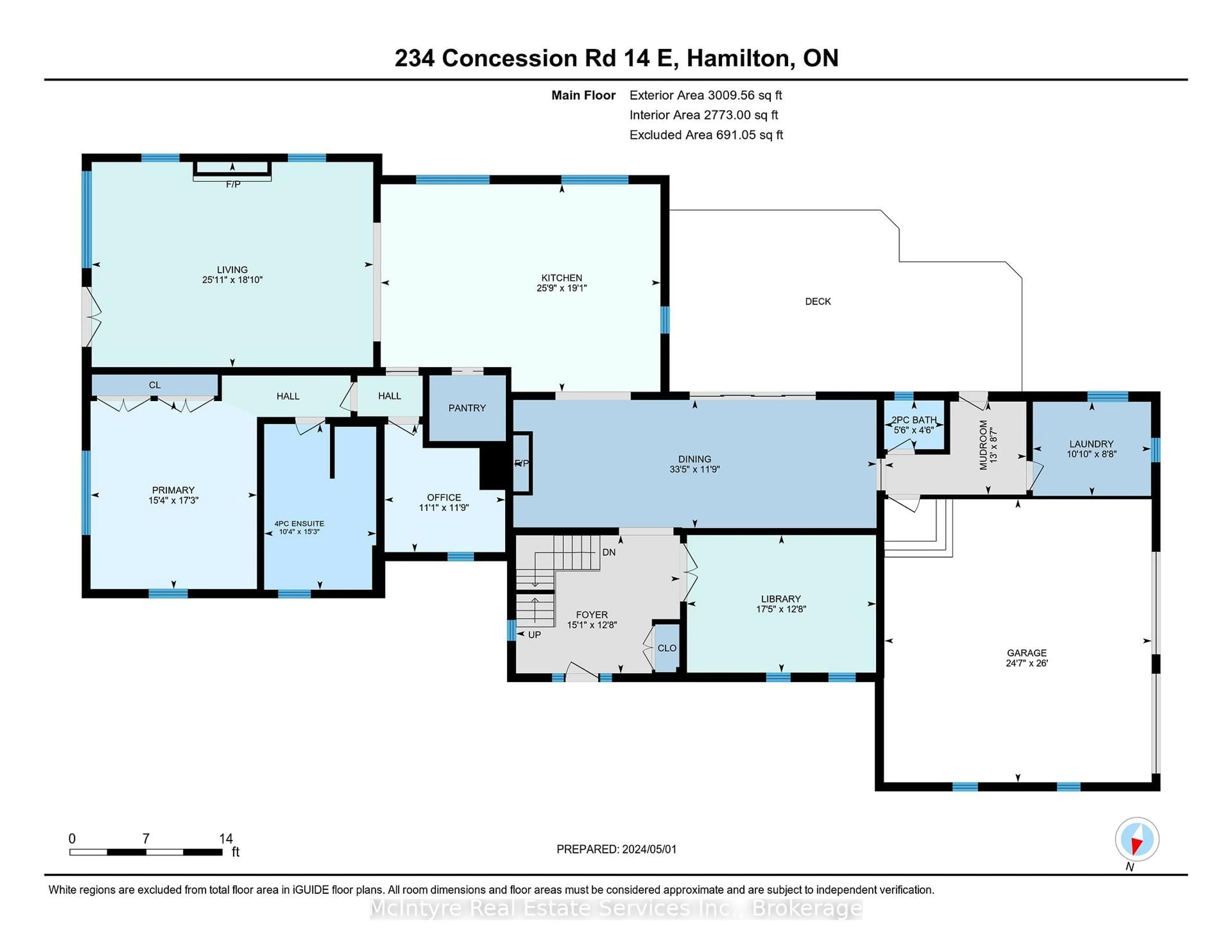 Floor plan for 234 14th Concession Rd, Hamilton Ontario N0B 2J0