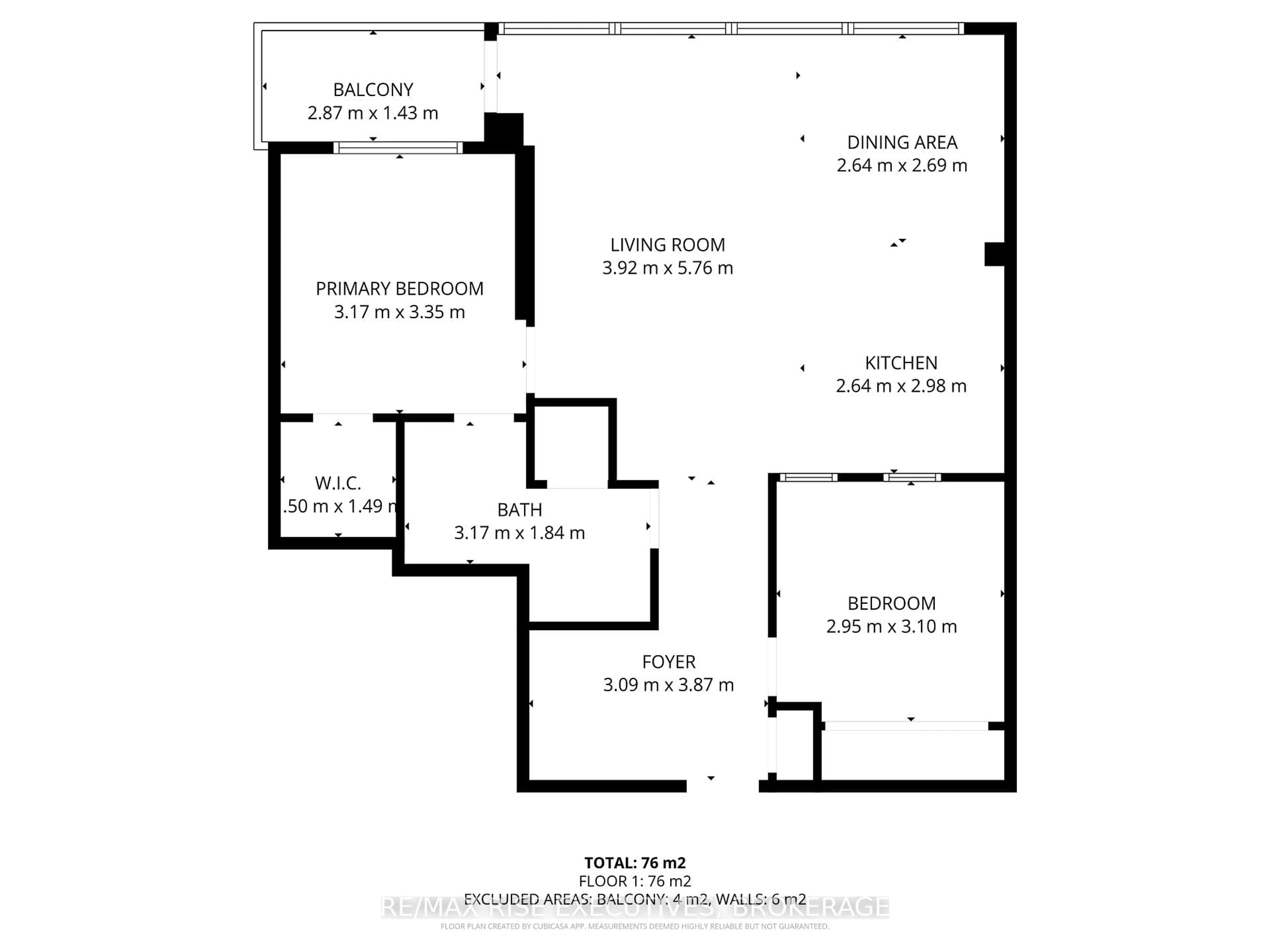 Floor plan for 121 Queen St #601, Kingston Ontario K7K 0G6