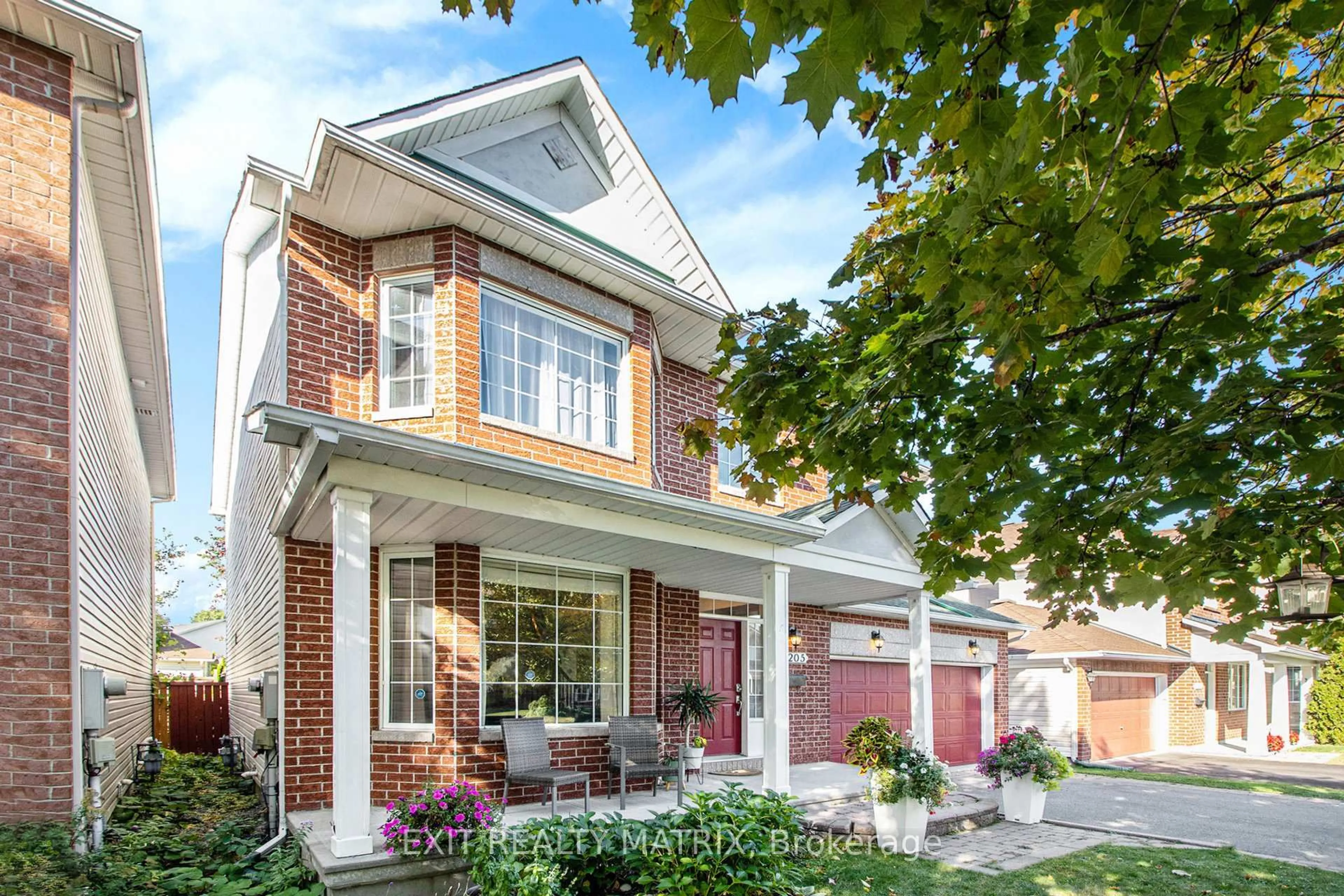 Home with brick exterior material, street for 2205 Blue Willow Cres, Orleans Ontario K1W 1K6