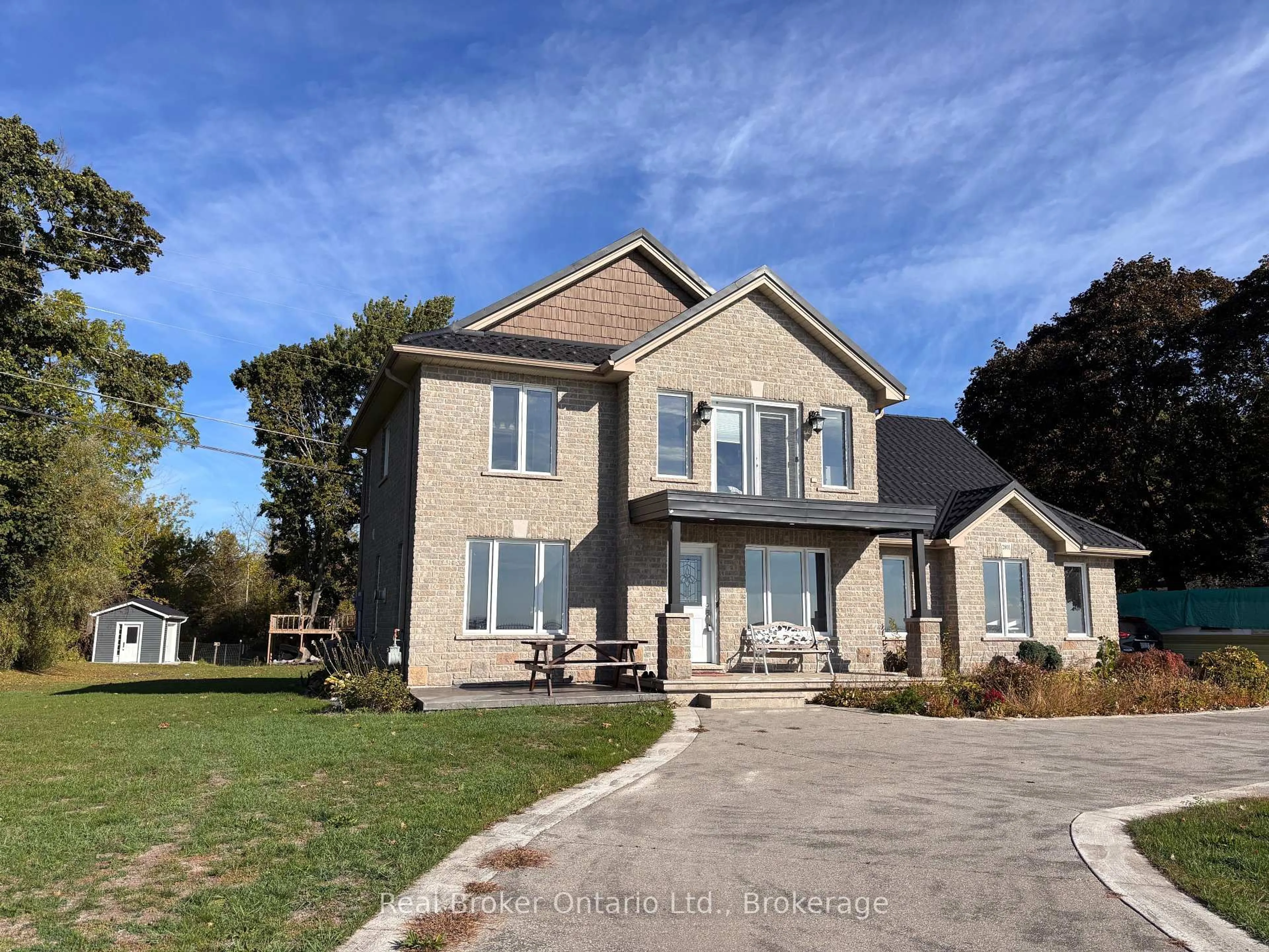Home with brick exterior material, street for 2801 North Shore Dr, Haldimand Ontario N0A 1K0