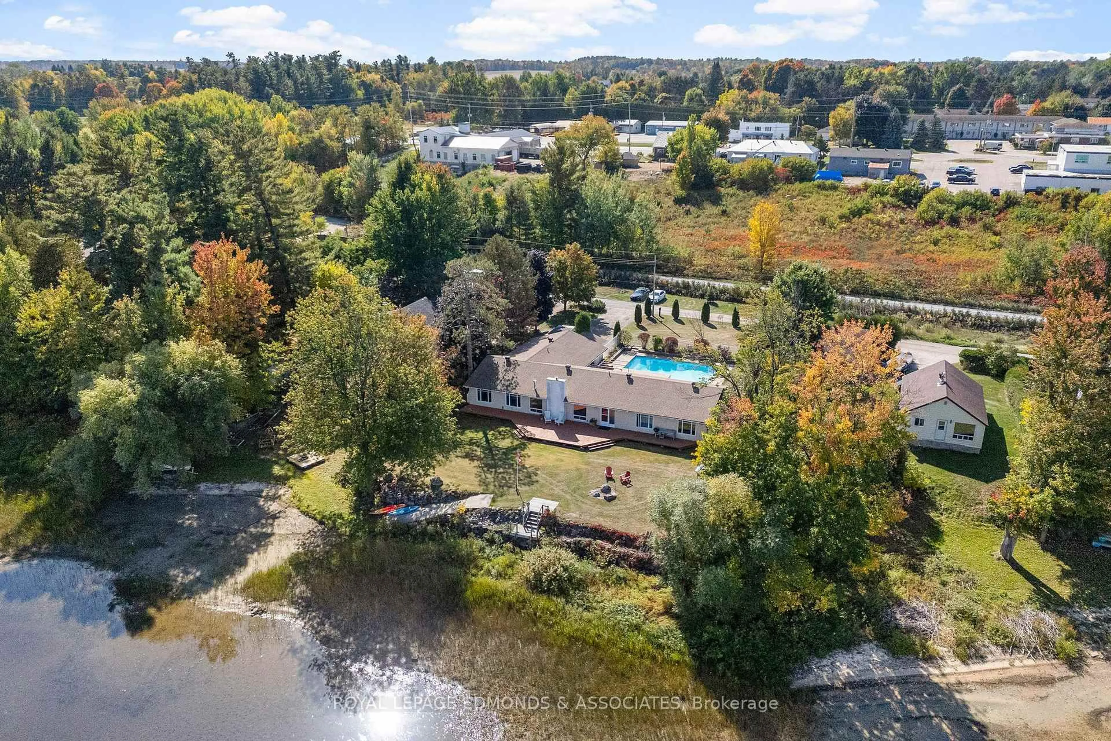 A pic from outside/outdoor area/front of a property/back of a property/a pic from drone, water/lake/river/ocean view for 1227 Burns Dr, Pembroke Ontario K8A 7M9