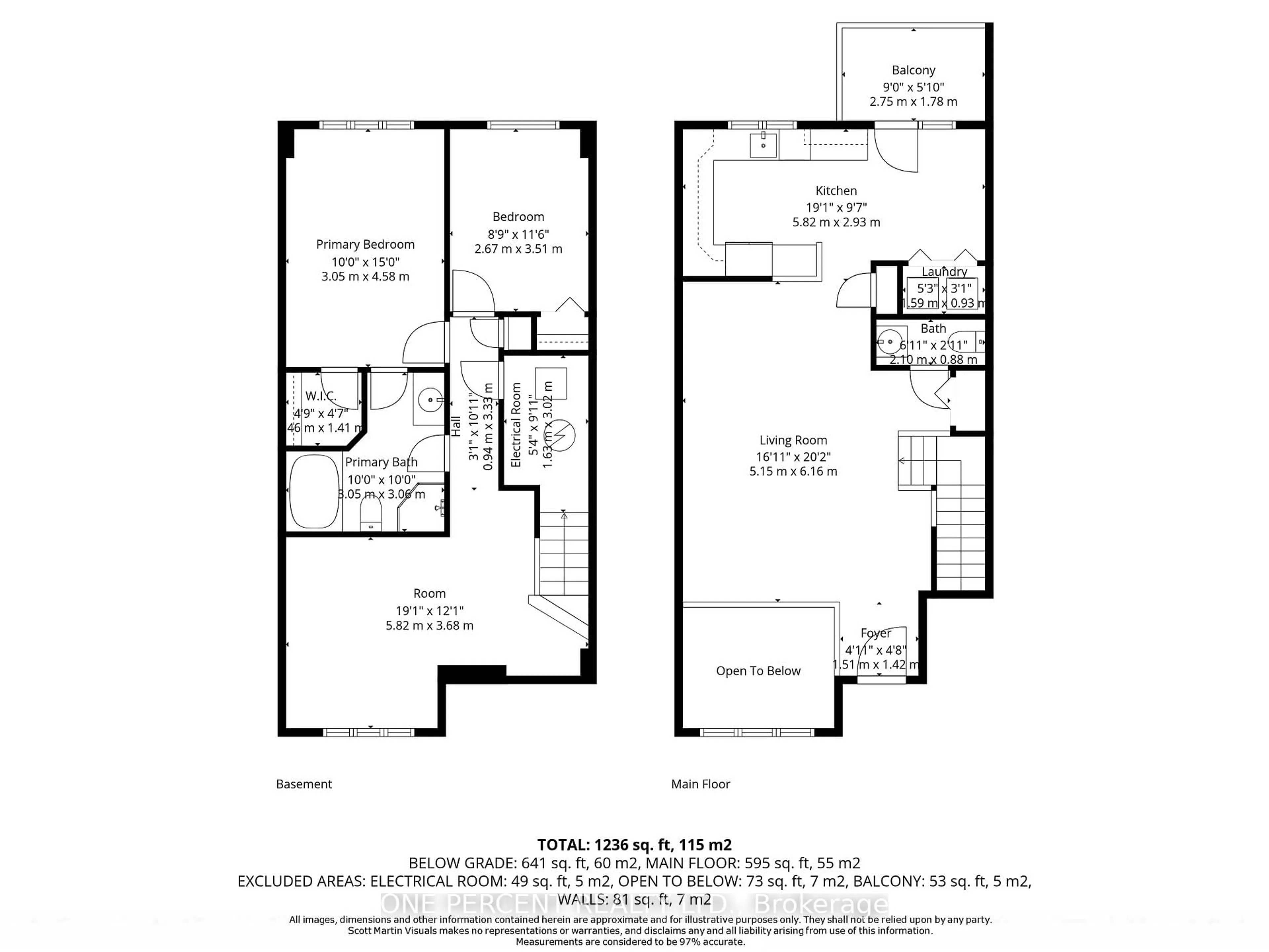 Floor plan for 605 Reardon Private, Ottawa Ontario K1V 2K9