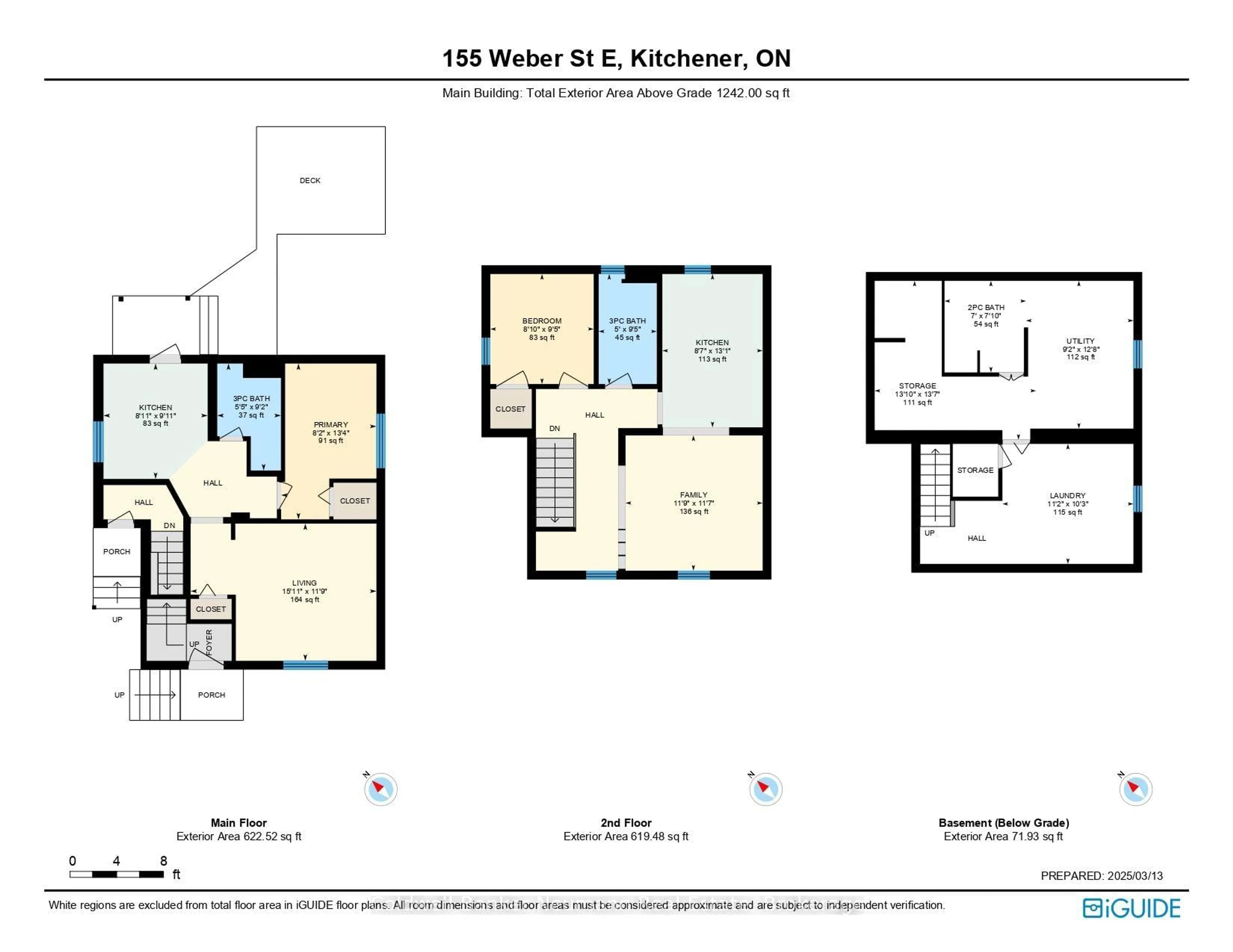 Floor plan for 155 Weber St, Kitchener Ontario N2H 1E1