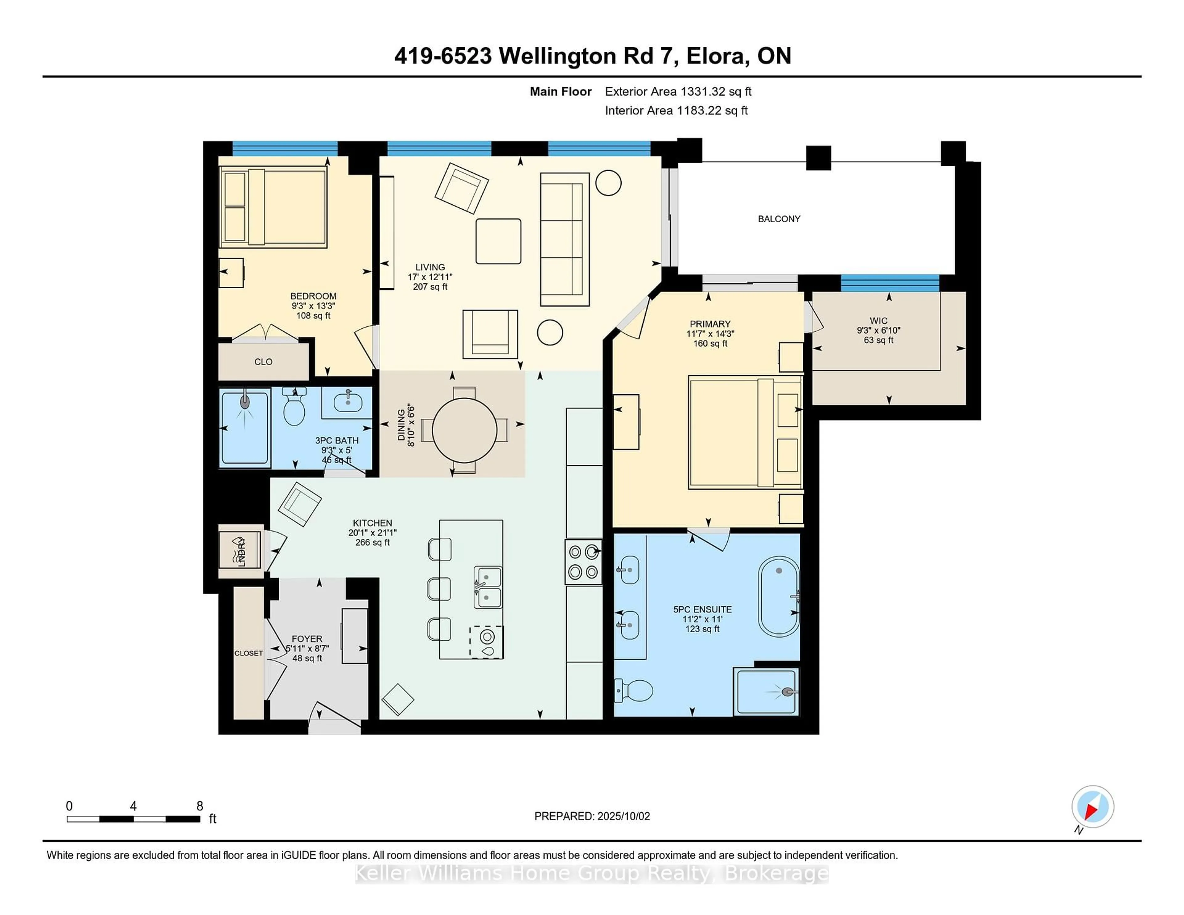 Floor plan for 6523 Wellington Road 7 #419, Centre Wellington Ontario N0B 1S0