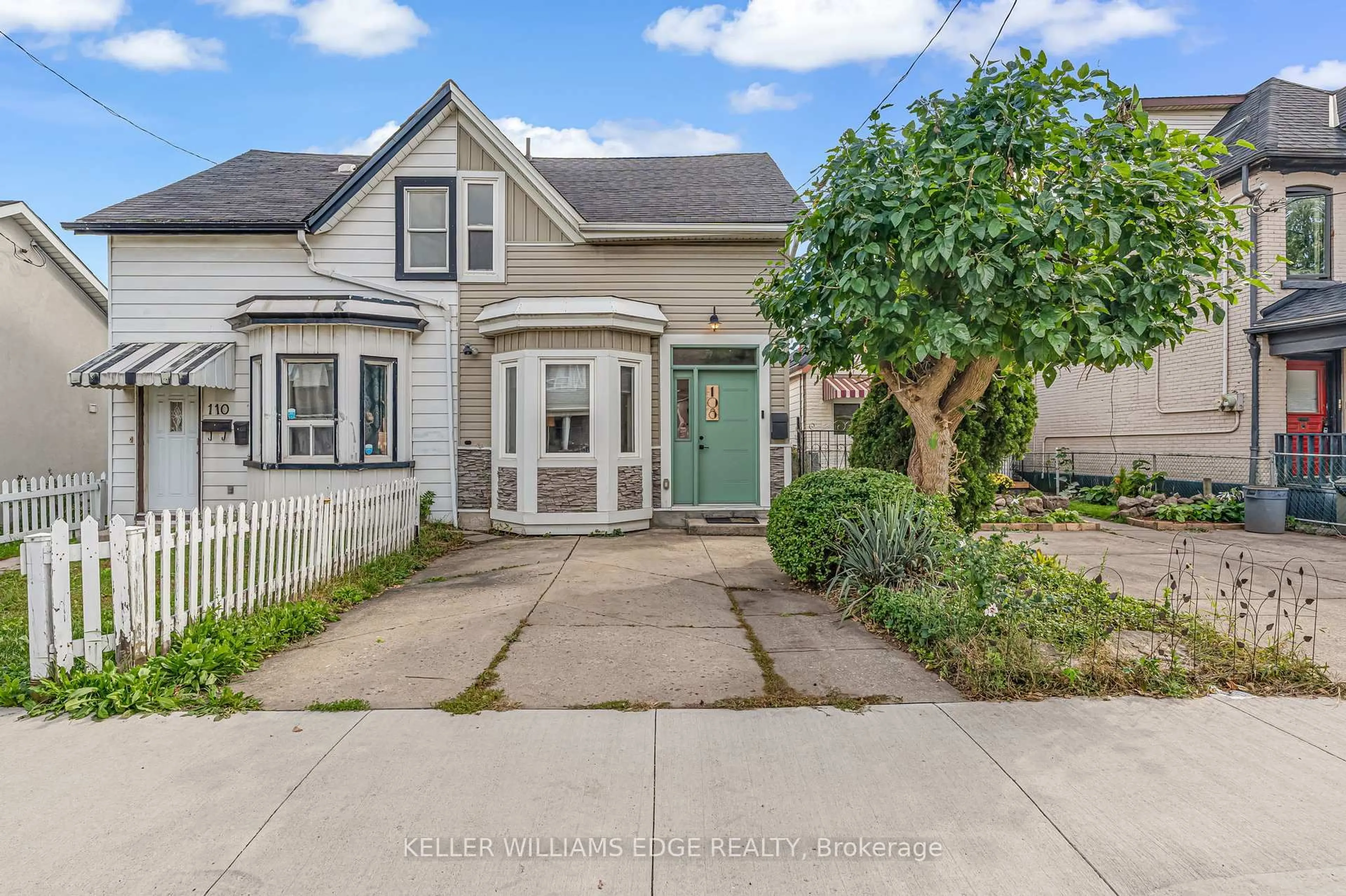 A pic from outside/outdoor area/front of a property/back of a property/a pic from drone, street for 108 Emerald St, Hamilton Ontario L8L 5K4