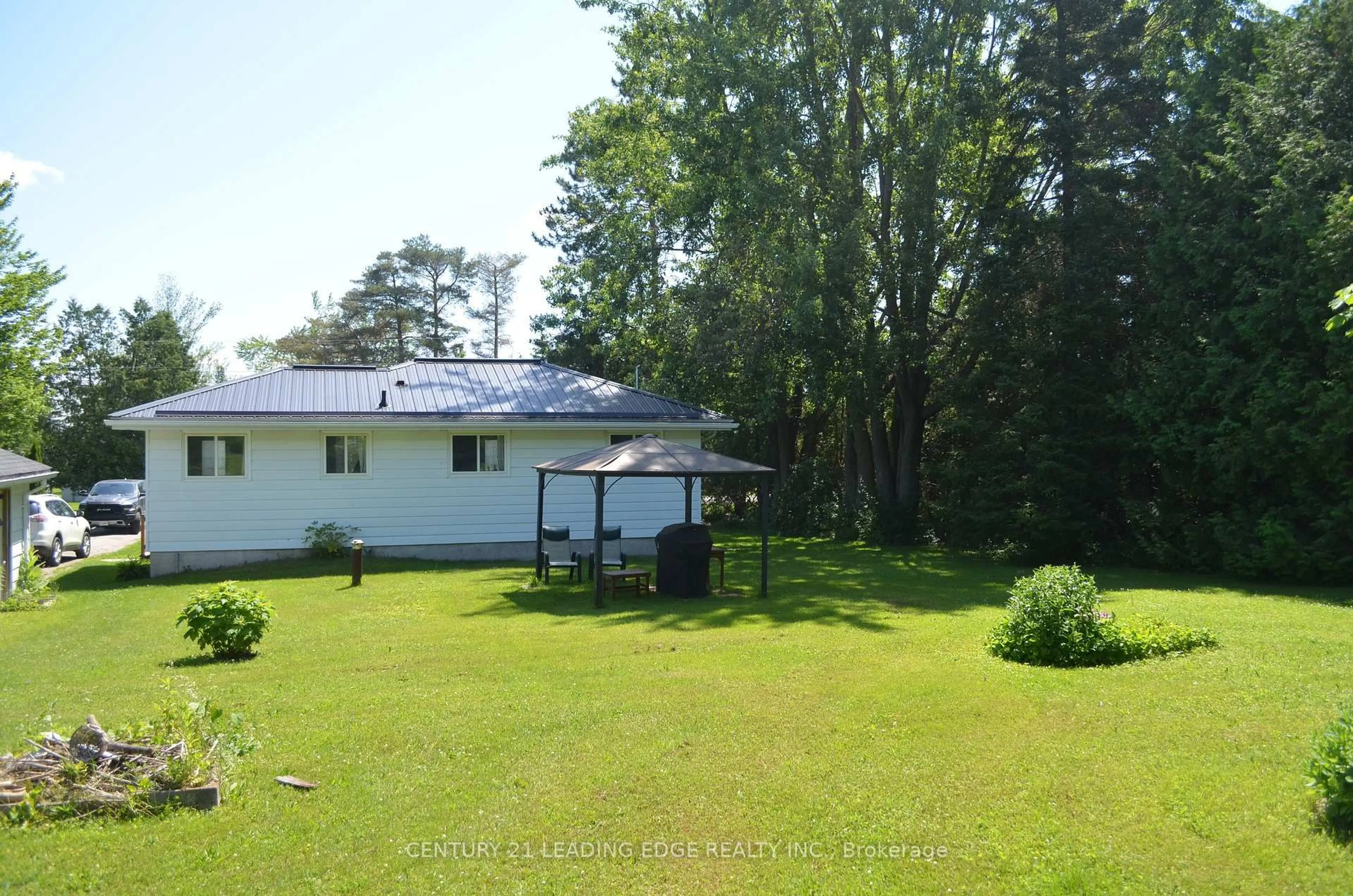 A pic from outside/outdoor area/front of a property/back of a property/a pic from drone, water/lake/river/ocean view for 259 George Dr, Kawartha Lakes Ontario K0M 1A0