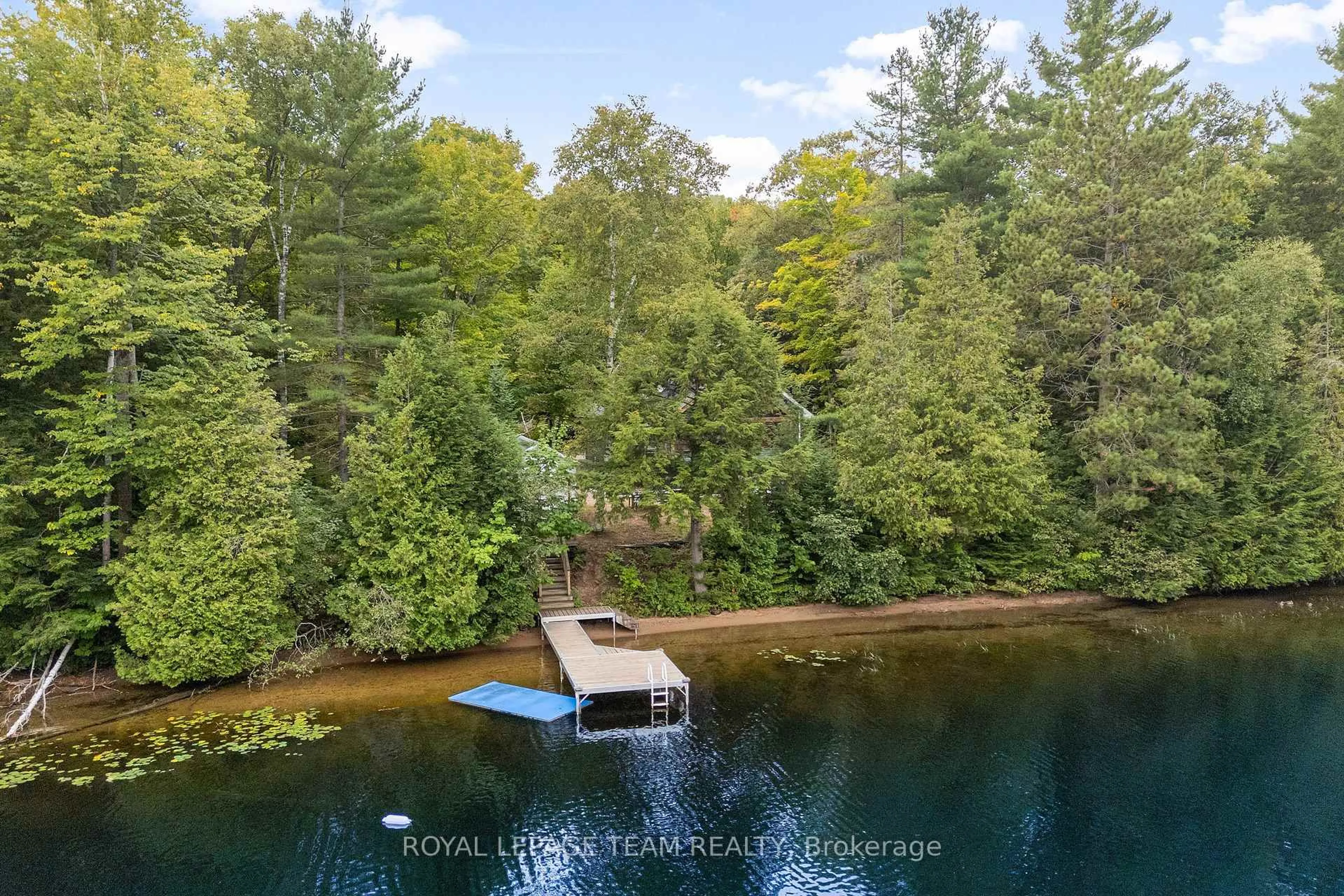 A pic from outside/outdoor area/front of a property/back of a property/a pic from drone, water/lake/river/ocean view for 664 Ohio Rd, Combermere Ontario K0J 1L0