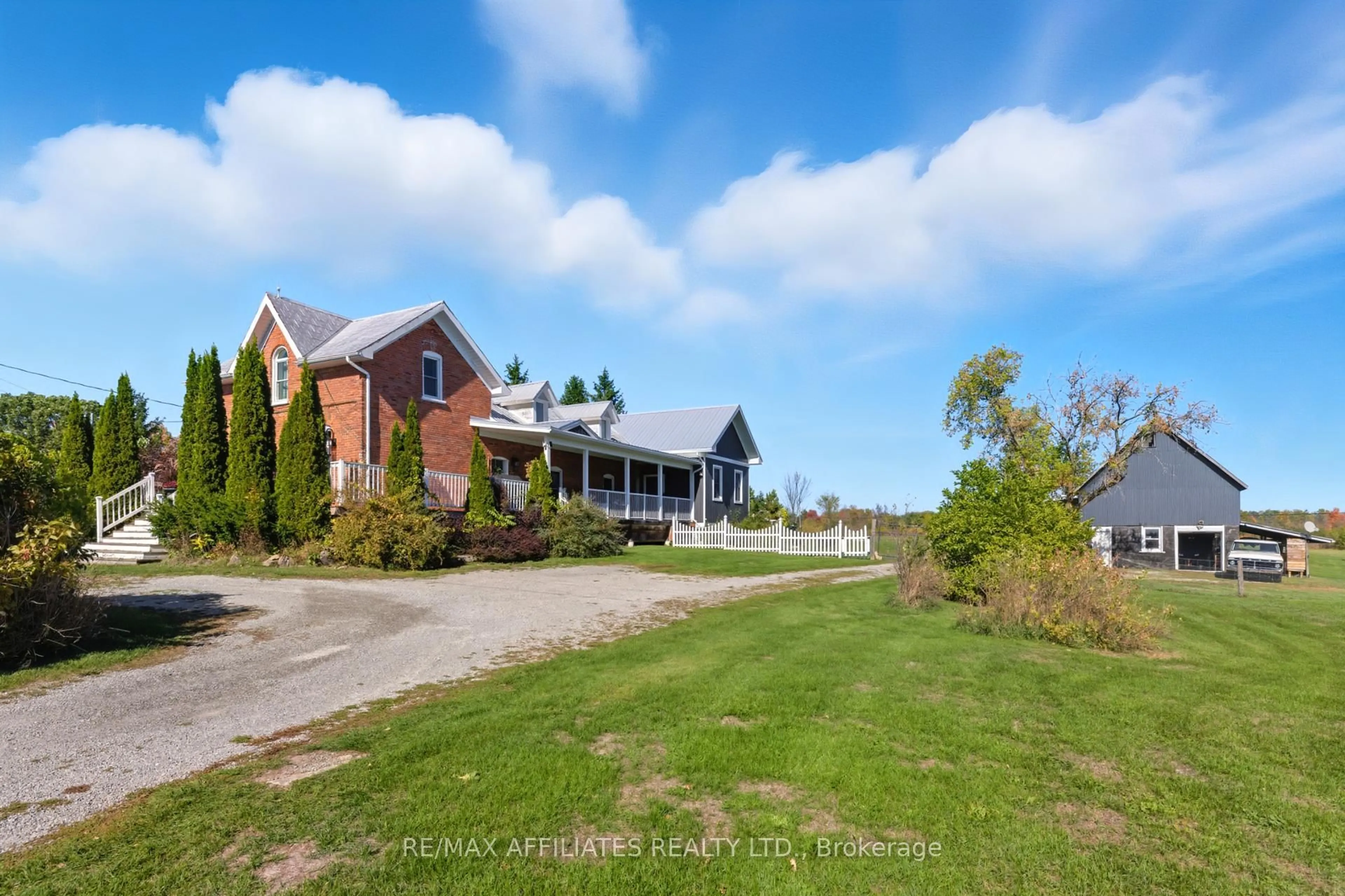 A pic from outside/outdoor area/front of a property/back of a property/a pic from drone, unknown for 35 County Road #1 Rd, Elizabethtown-Kitley Ontario K0E 1Y0