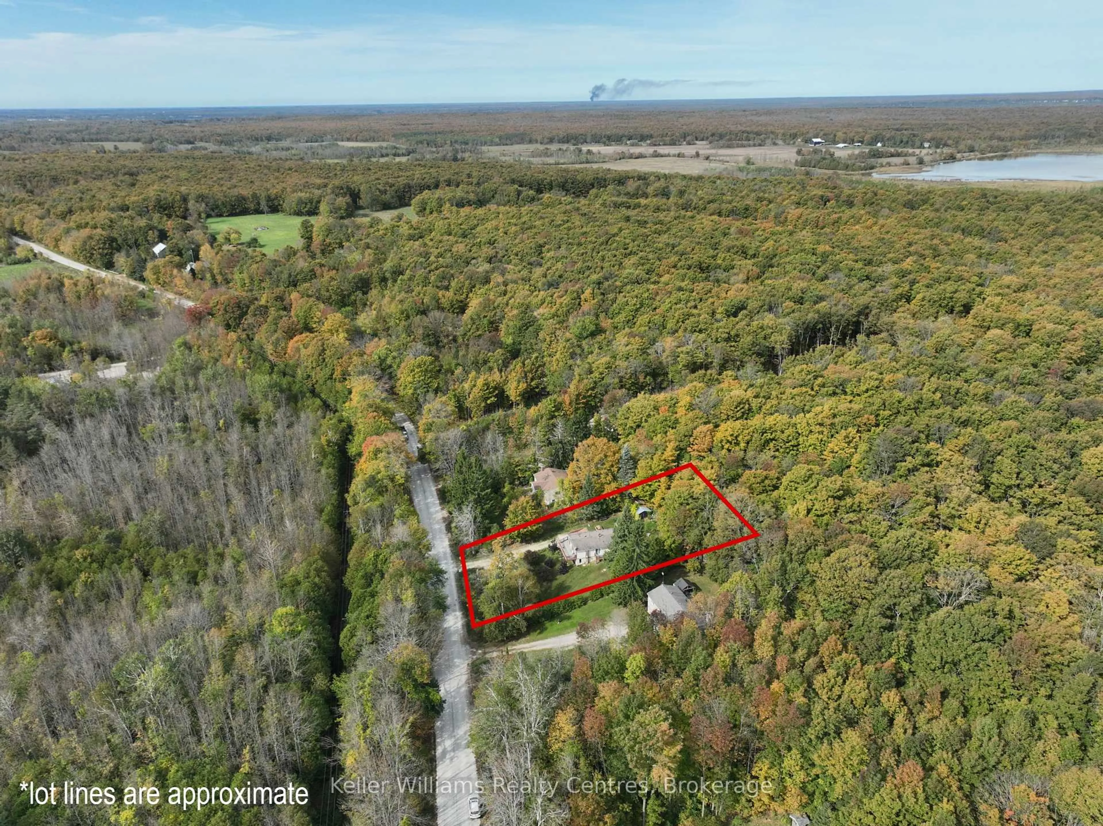 A pic from outside/outdoor area/front of a property/back of a property/a pic from drone, forest/trees view for 462625 Concession 24 Rd, Georgian Bluffs Ontario N0H 2T0