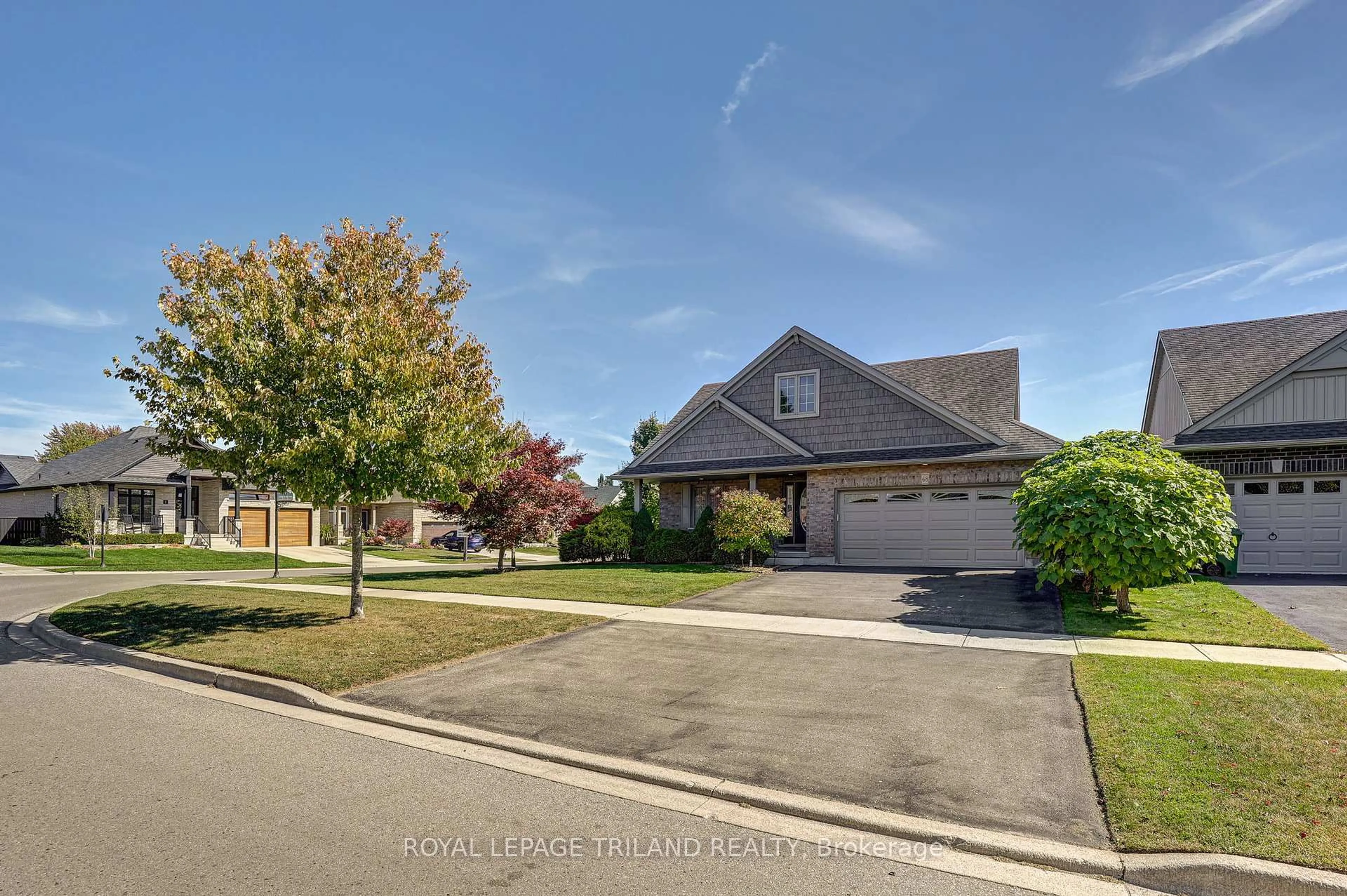 A pic from outside/outdoor area/front of a property/back of a property/a pic from drone, street for 68 Shaw Valley Dr, St. Thomas Ontario N5R 6K1